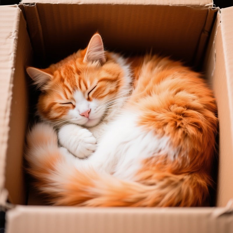 A Sleeping Orange Cat Cat Sleeping