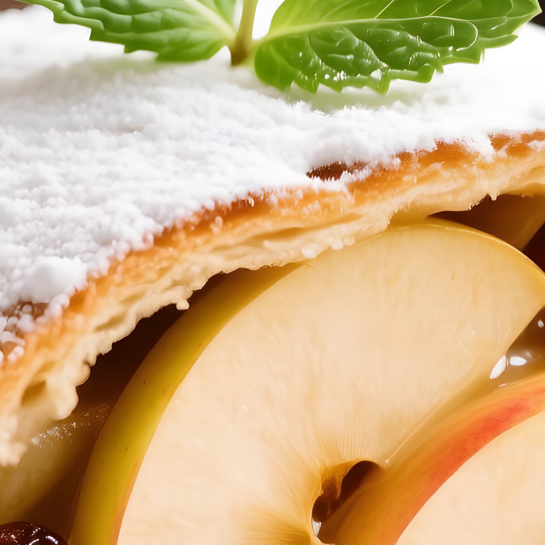 A Slice Of Apple Strudel Apple Strudel Dessert - Full Resolution Quality Preview