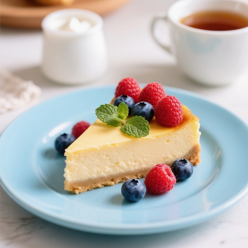 A Slice Of Cheesecake Cheesecake Dessert