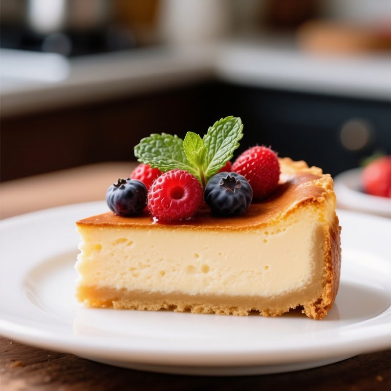 A Slice Of Cheesecake Dessert Cheesecake