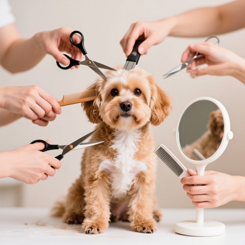 A Small Dog Being Groomed Dog Grooming