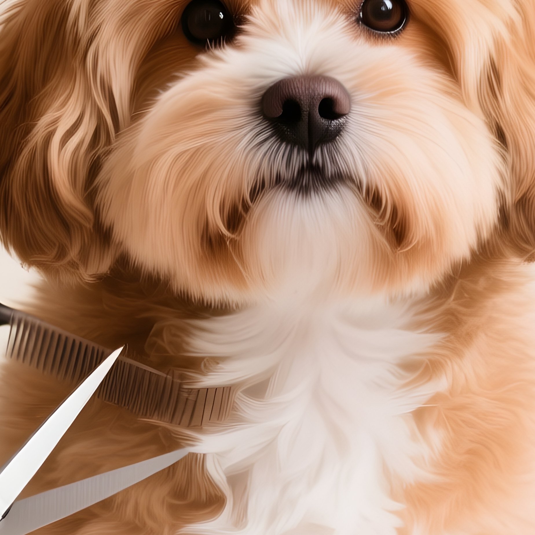 A Small Dog Being Groomed Dog Grooming Pet Care - Full Resolution Quality Preview