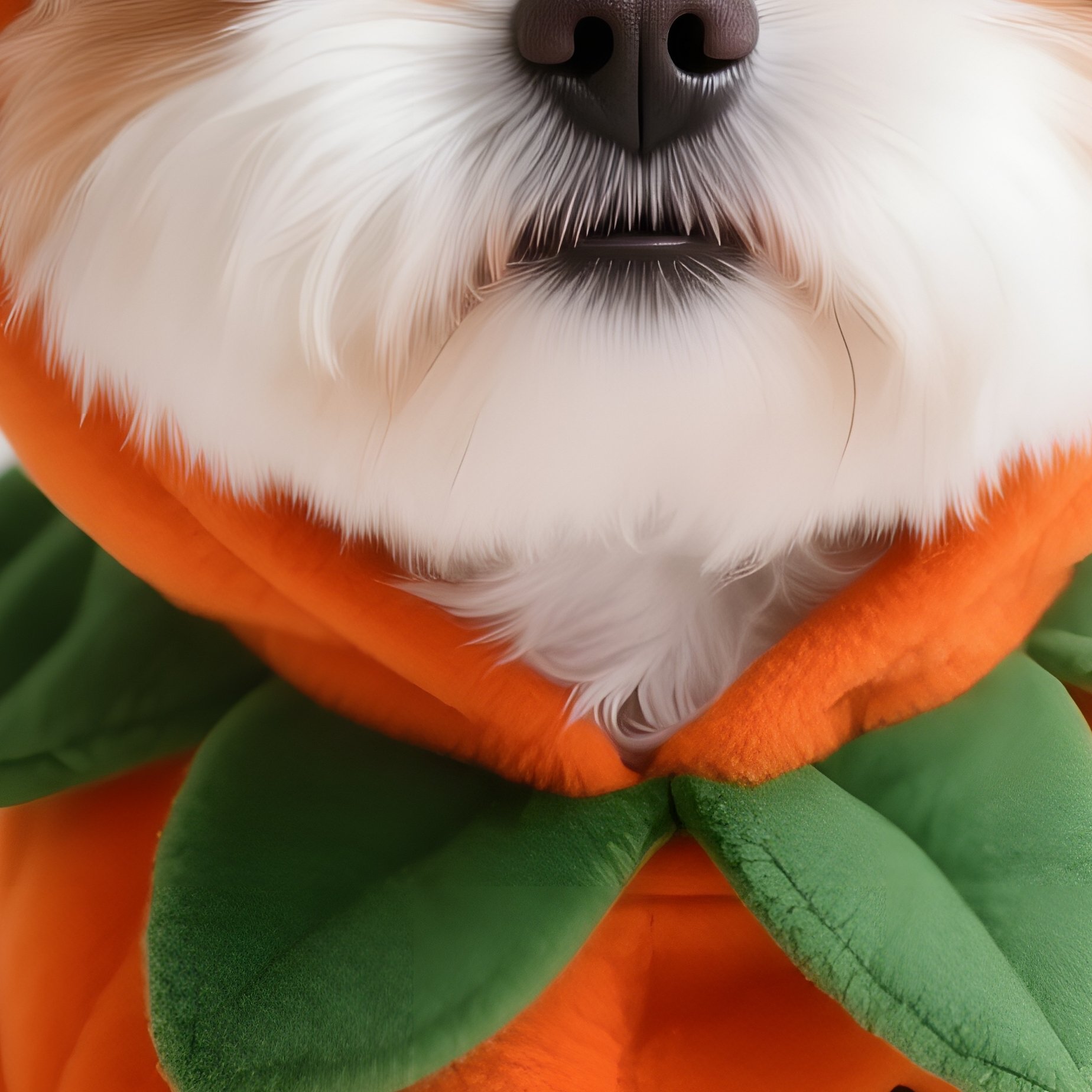 A Small Dog Dressed In A Pumpkin Costume Dog Pumpkin - Full Resolution Quality Preview