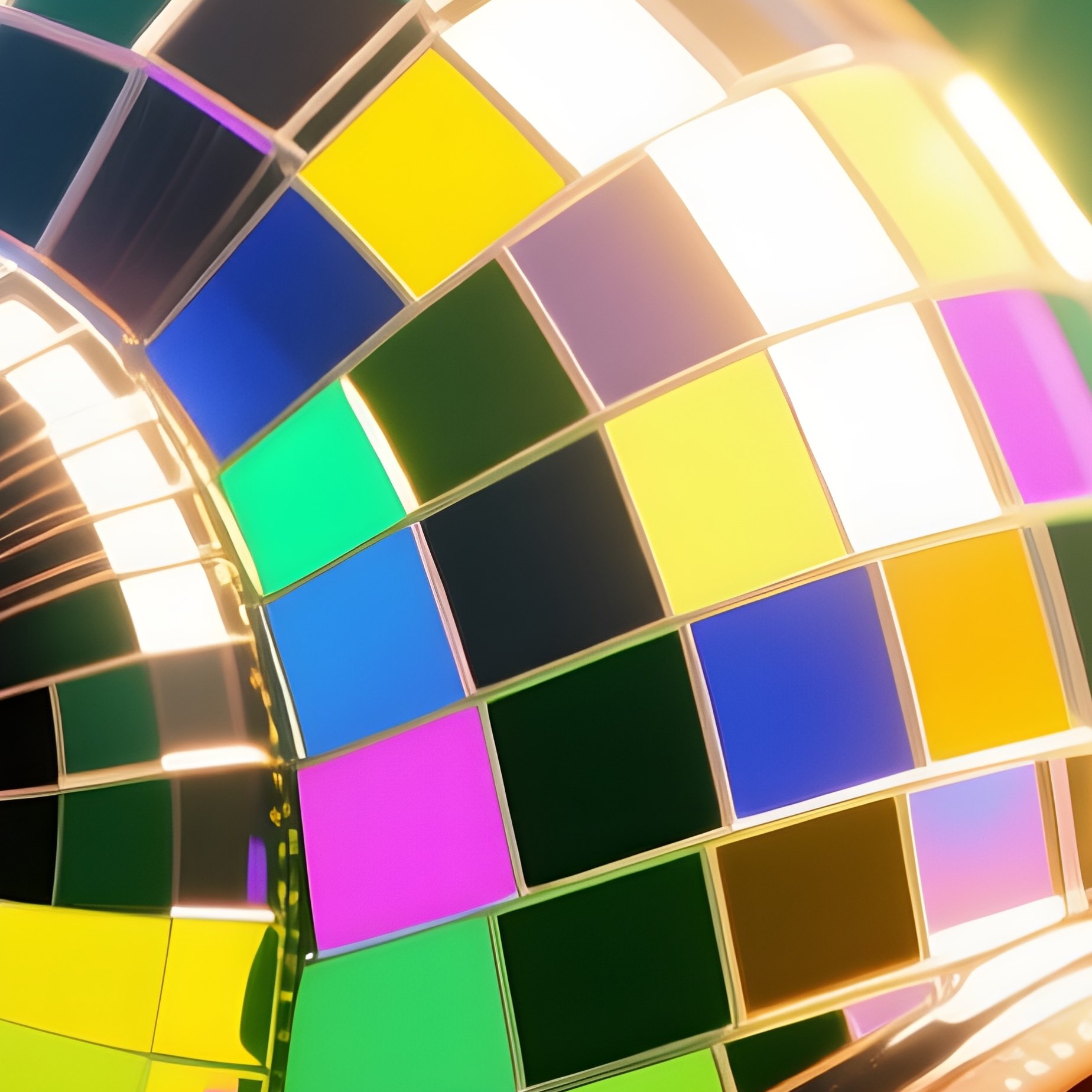 A Snail Carrying A Disco Ball As Its Shell - Full Resolution Quality Preview