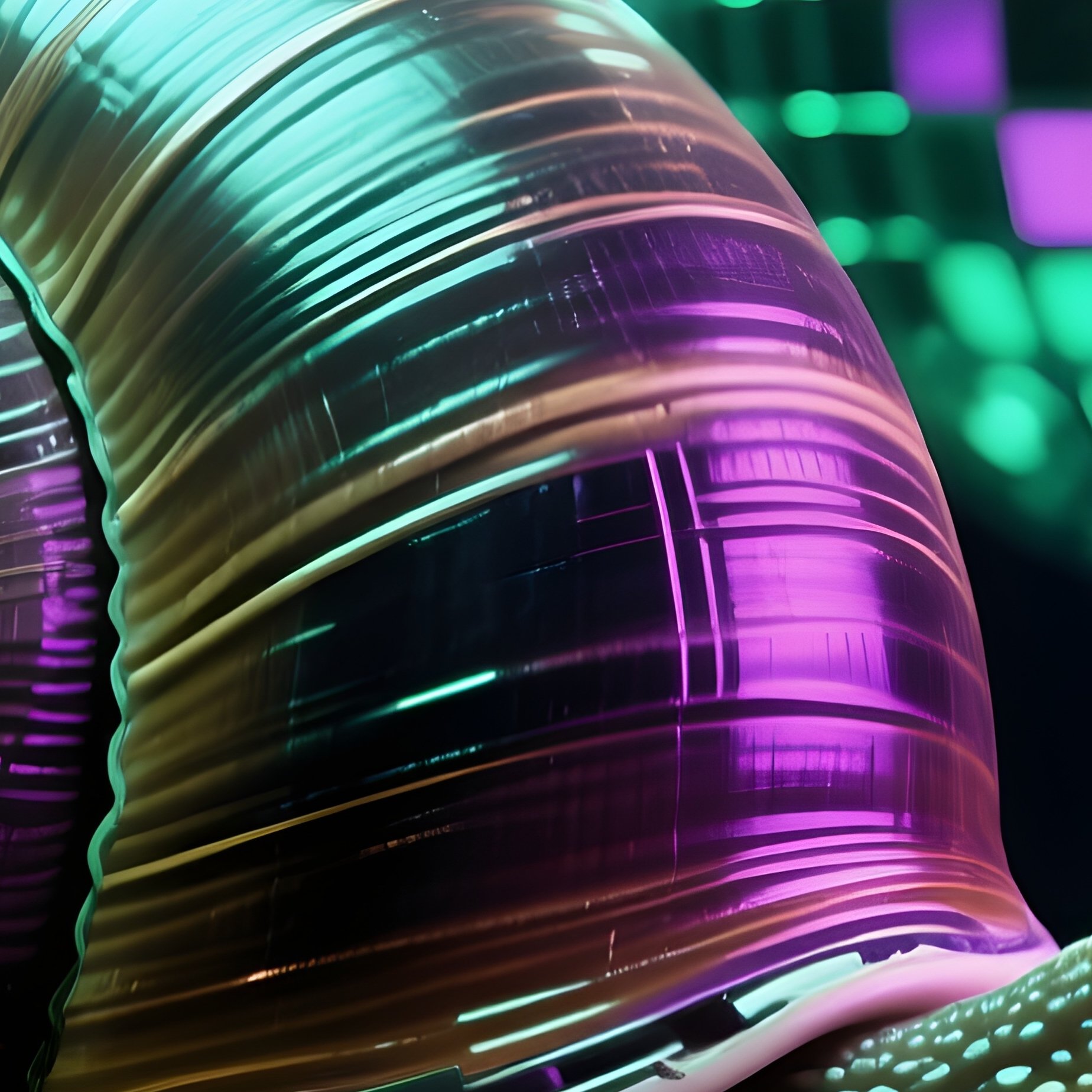 A Snail Carrying A Disco Ball As Its Shell Alien Theme - Full Resolution Quality Preview