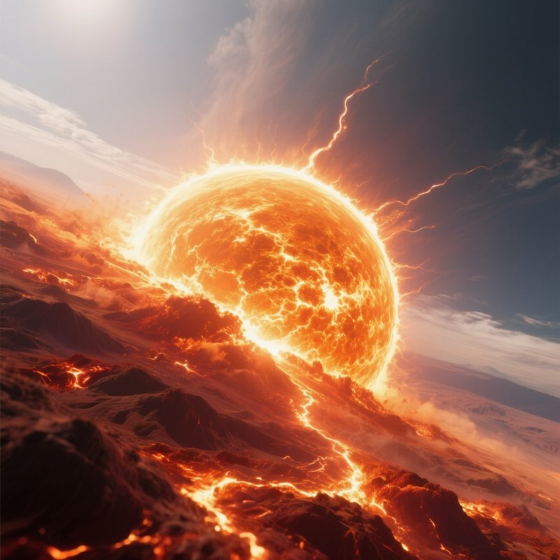 A Solar Flare Arcing From The Sun’S Surface In Ultra Detail.