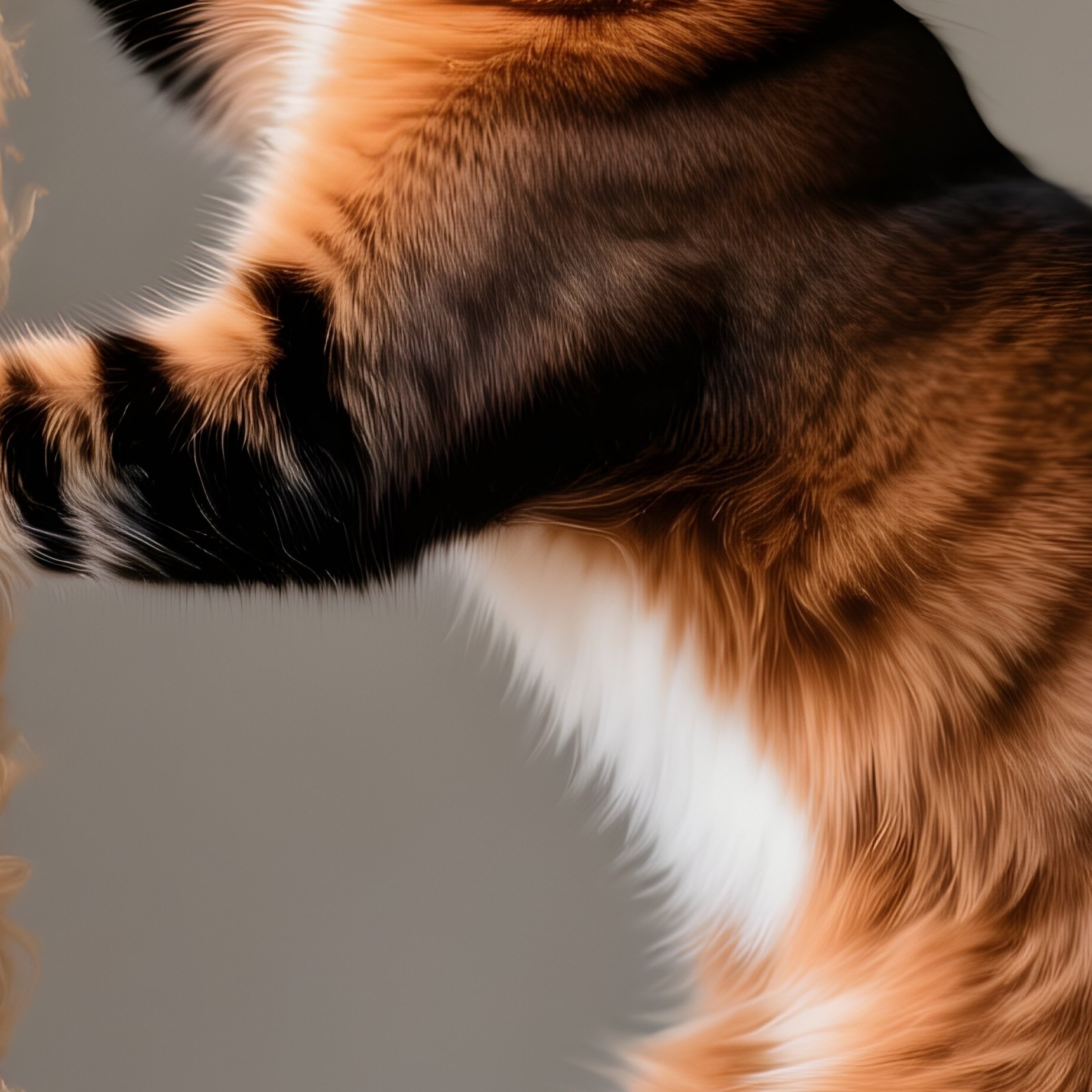 A Somali Cat Climbing A Scratching Post Mid Action - Full Resolution Quality Preview