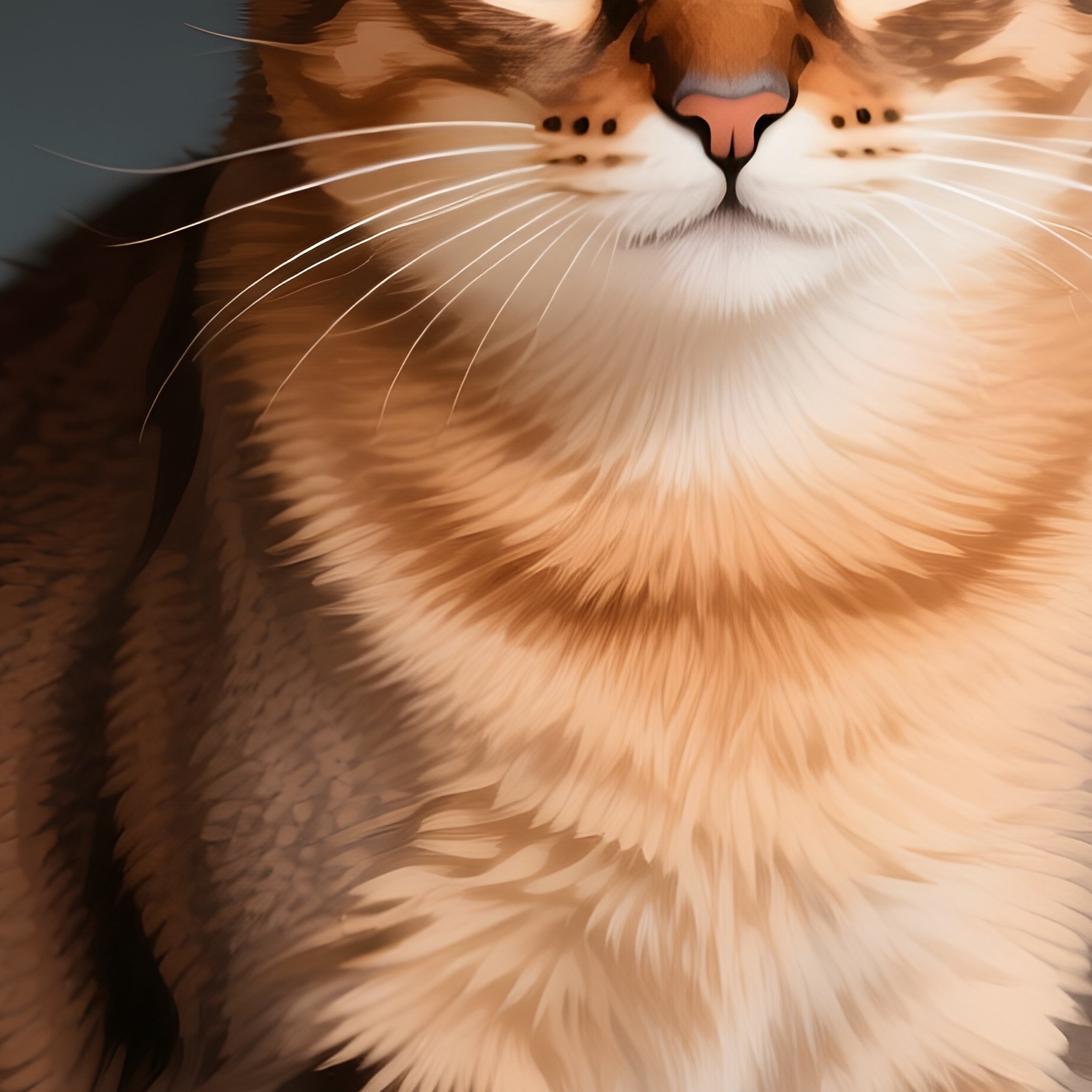 A Somali Cat In A Small Container Art - Full Resolution Quality Preview