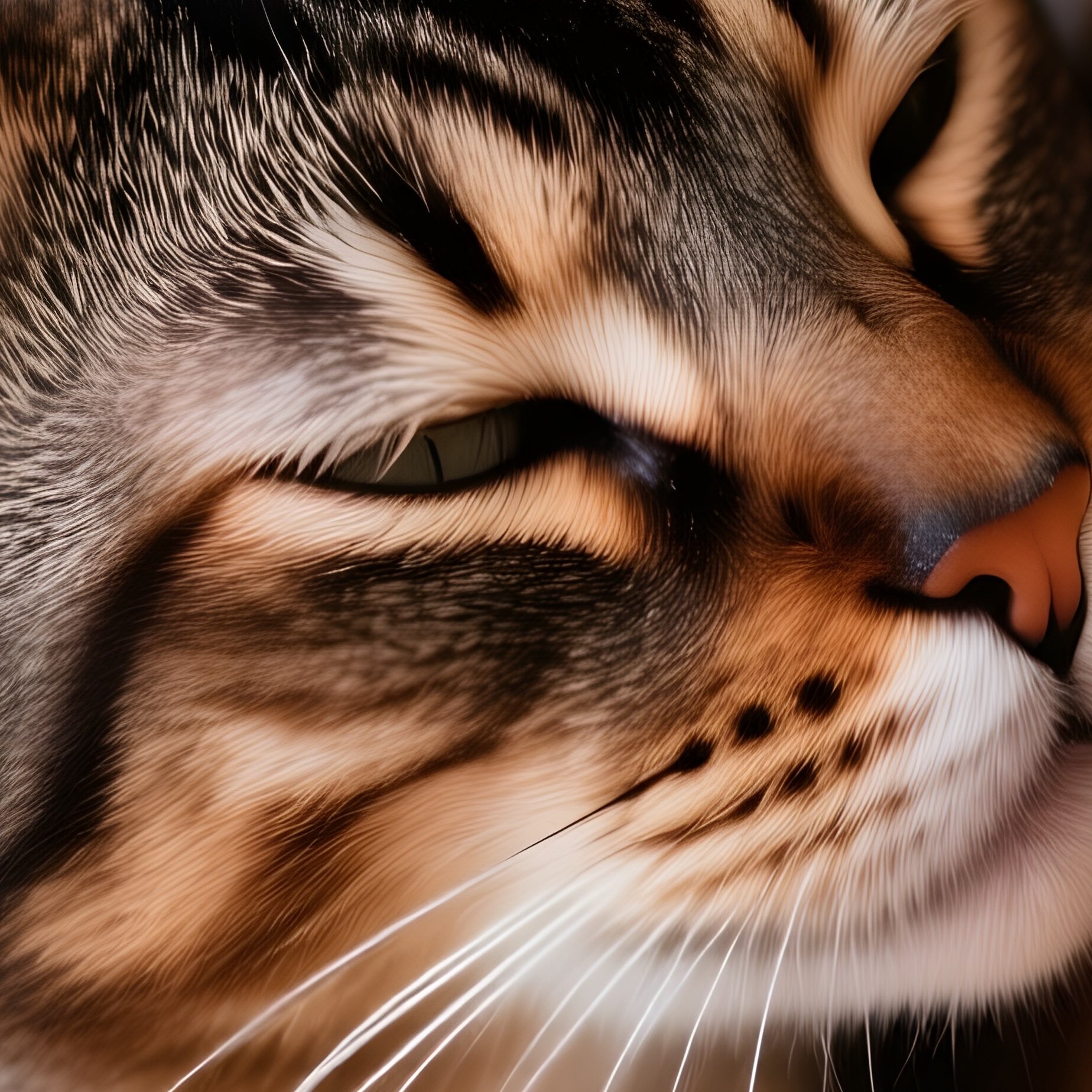 A Somali Cat Rubbing Face On Furniture - Full Resolution Quality Preview