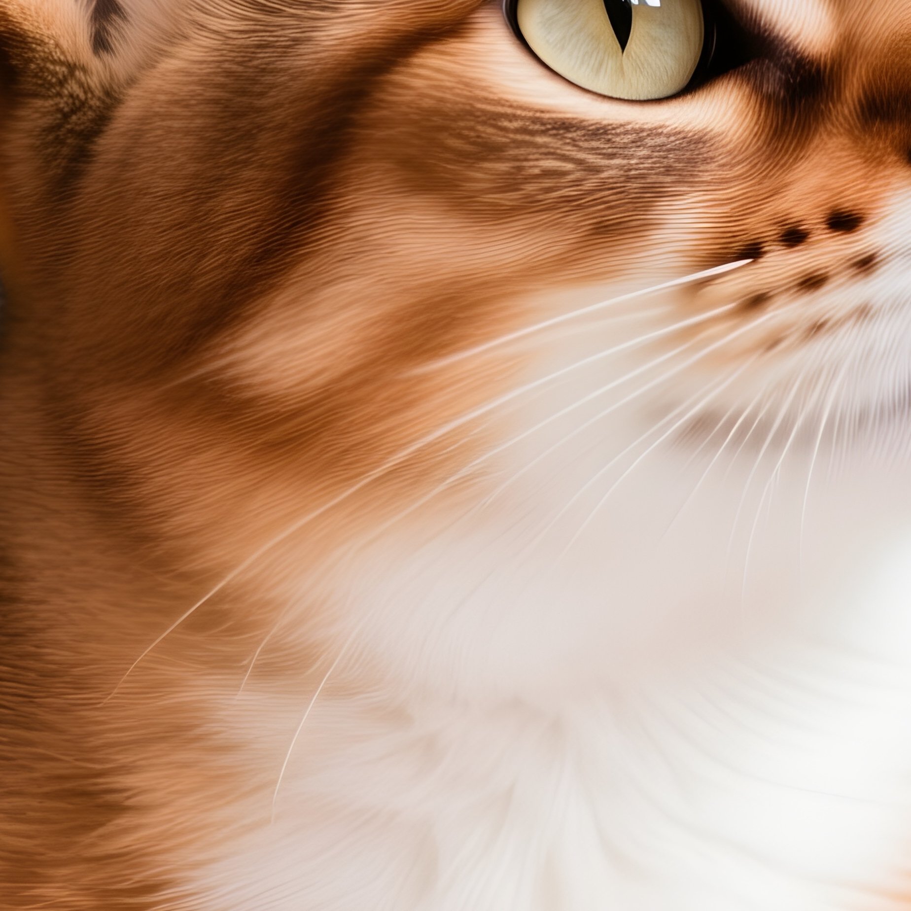 A Somali Cat Sitting And Tilting Head - Full Resolution Quality Preview