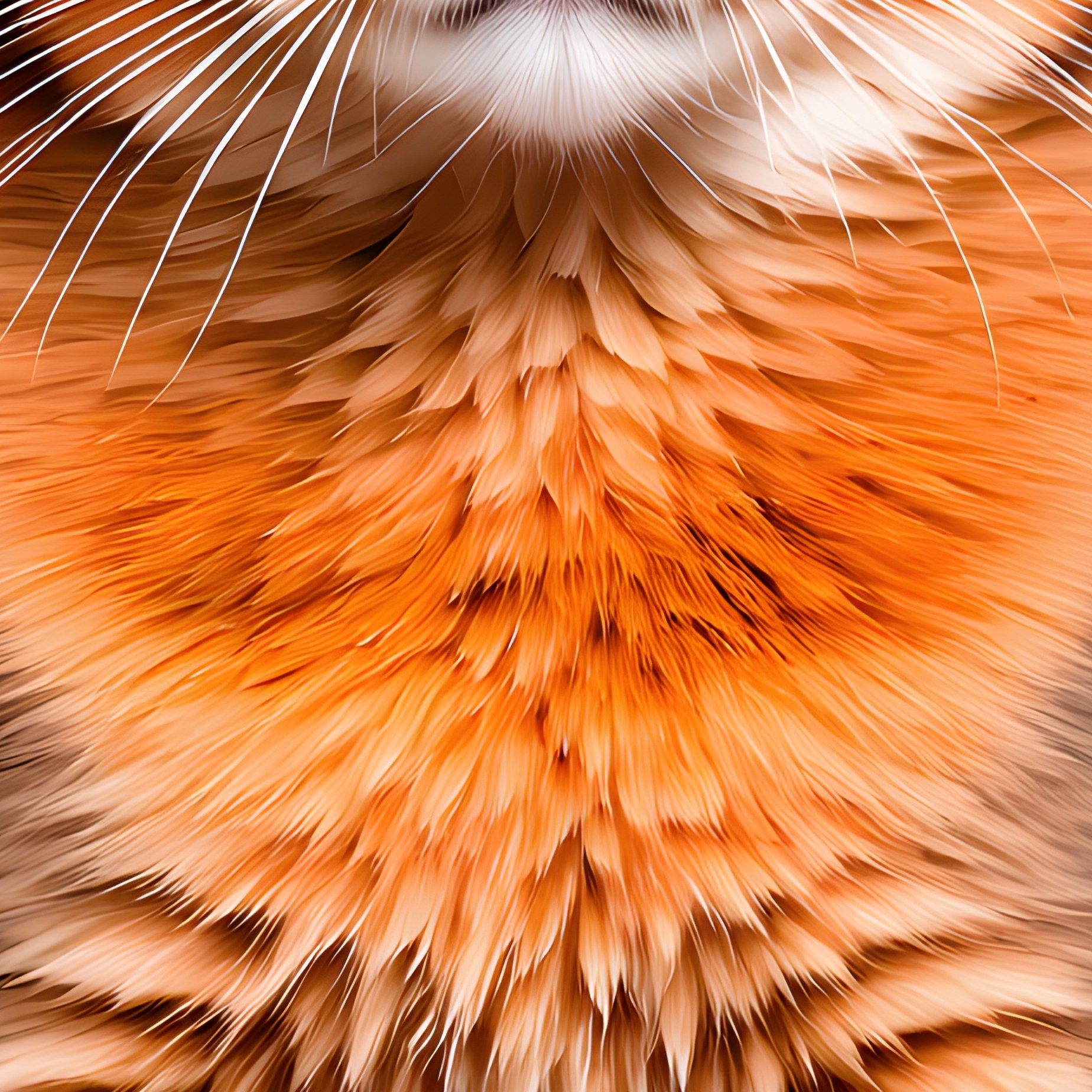 A Somali Cat Sitting With Tail Wrapped Around Paws - Full Resolution Quality Preview
