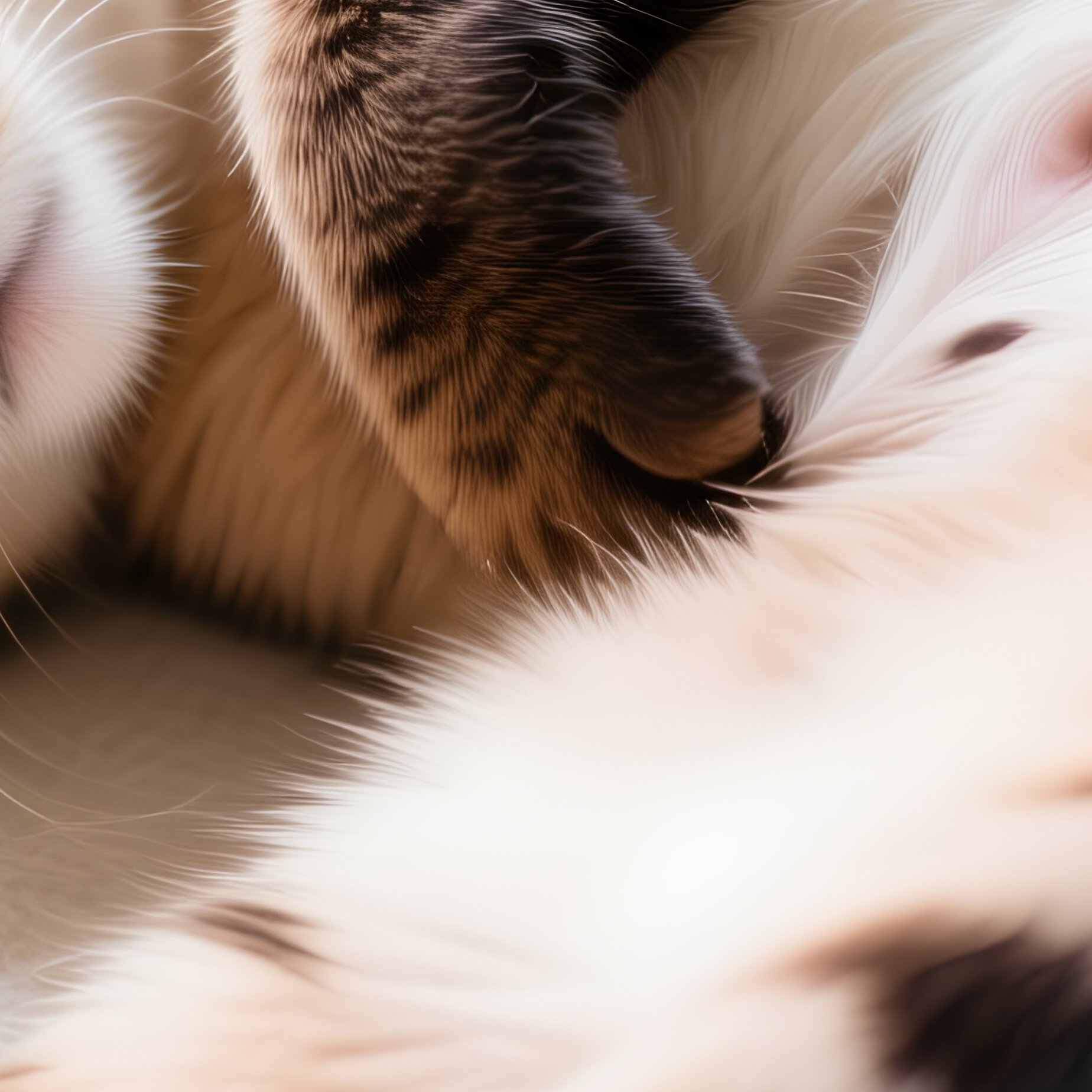 A Somali Cat Sleeping On Back Belly Exposed - Full Resolution Quality Preview
