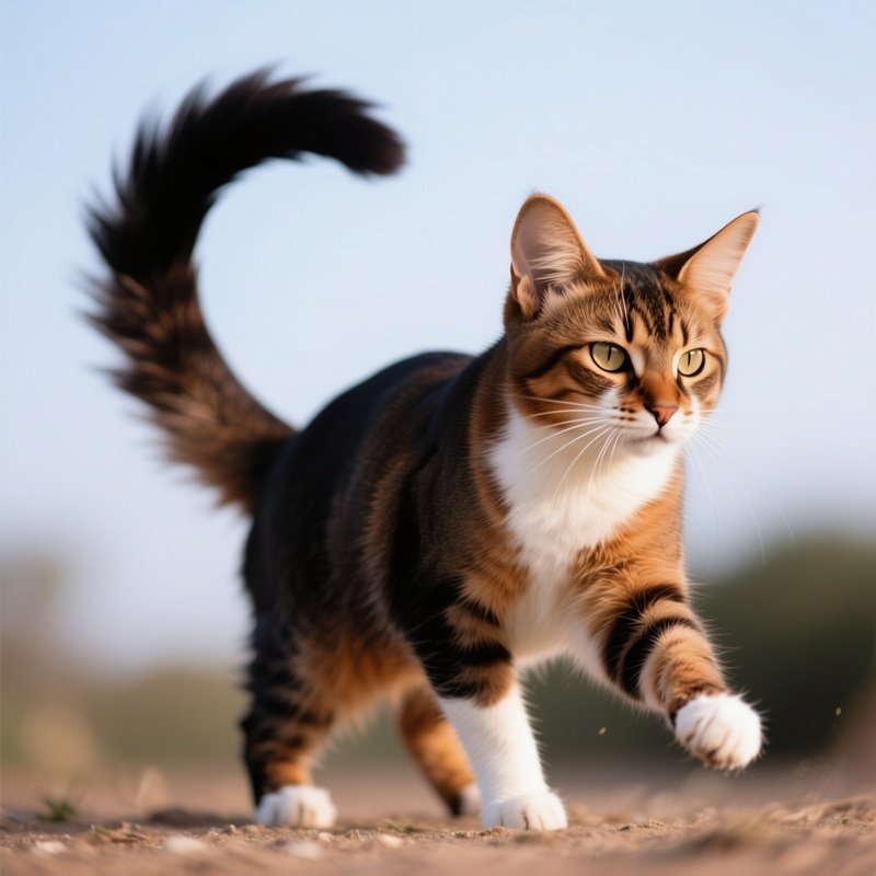 A Somali Cat With A Flicking Tail Image