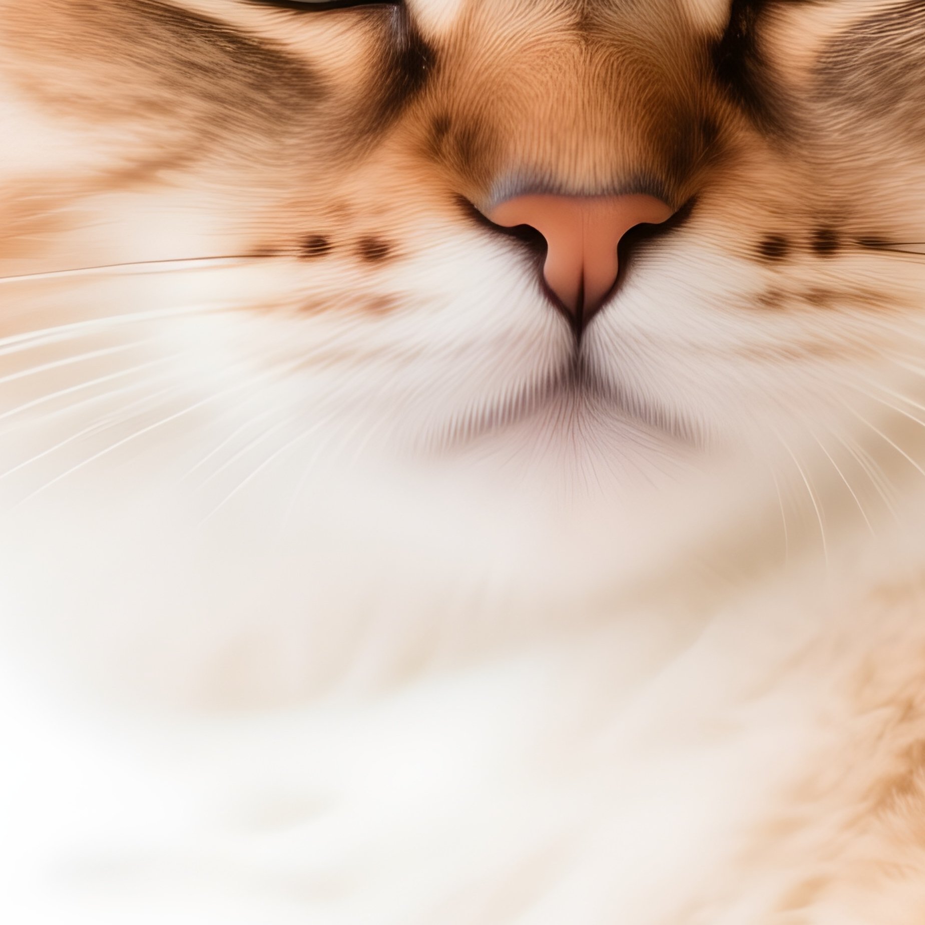 A Somali Chin Cat Resting On Its Paw - Full Resolution Quality Preview
