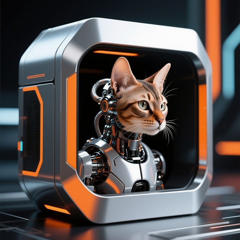 A Somali Head Stick Out Of Box Robot