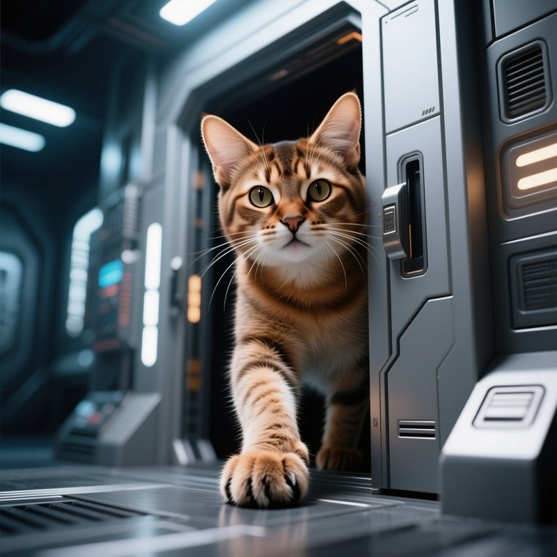 A Somali Paw Reaching Out From Under A Door Science Fiction