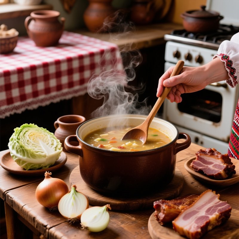 A Soups Zupy Soups In Romanian Cuisine With Traditional Ingredients