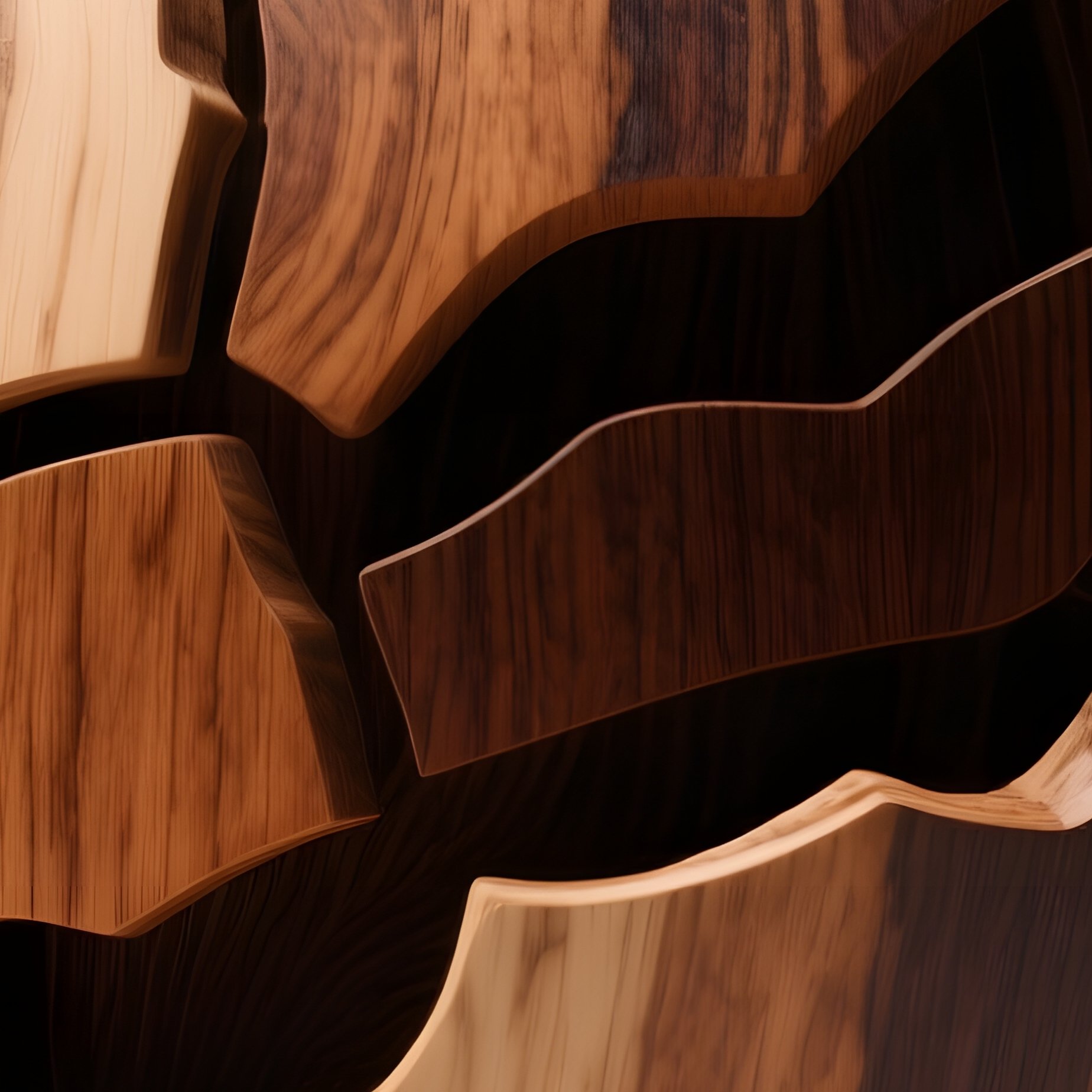 A Spherical Wooden Sculpture Wooden Sculpture Sphere - Full Resolution Quality Preview