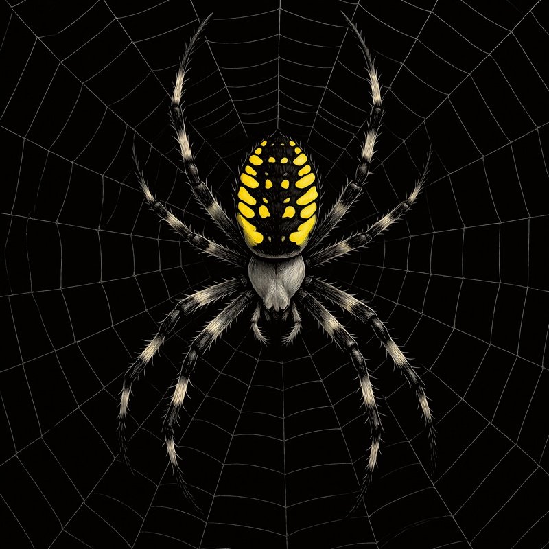 A Spider On A Web Spider Web