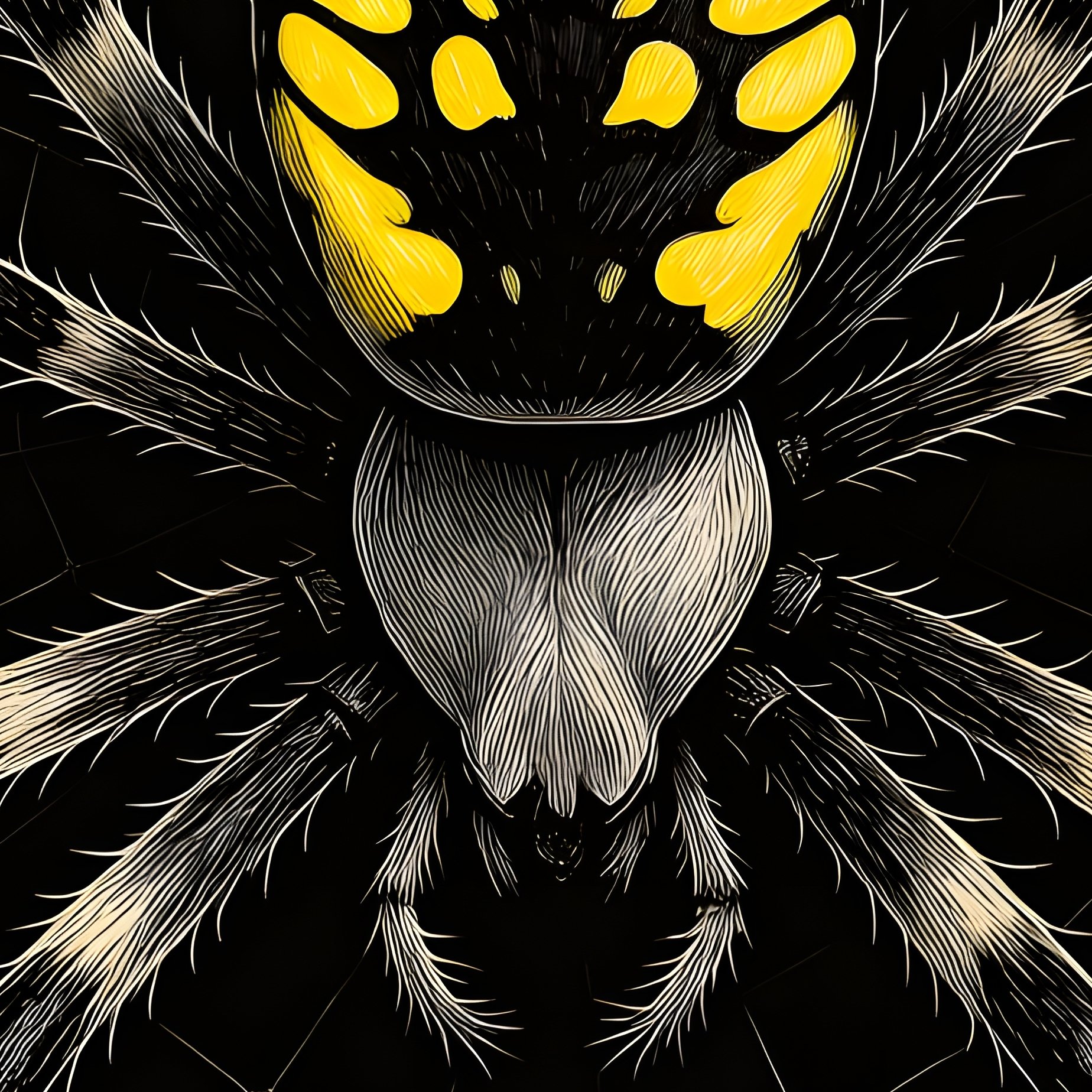 A Spider On A Web Spider Web - Full Resolution Quality Preview