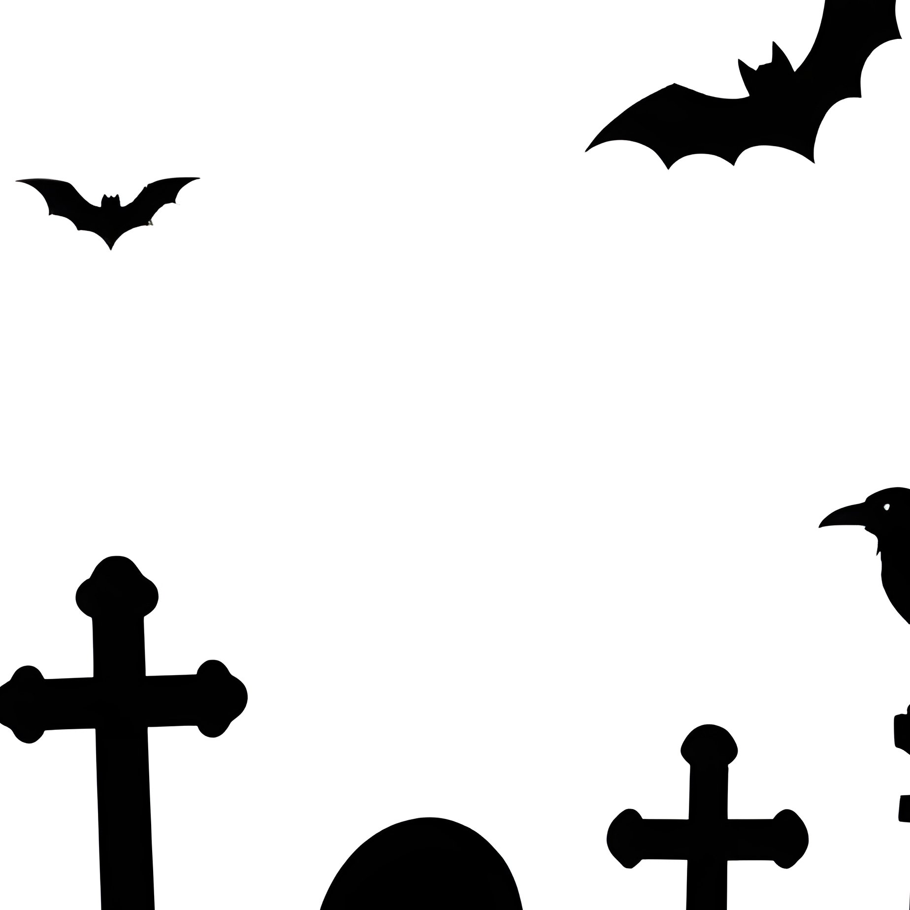 A Spooky Graveyard Scene Halloween Graveyard - Full Resolution Quality Preview