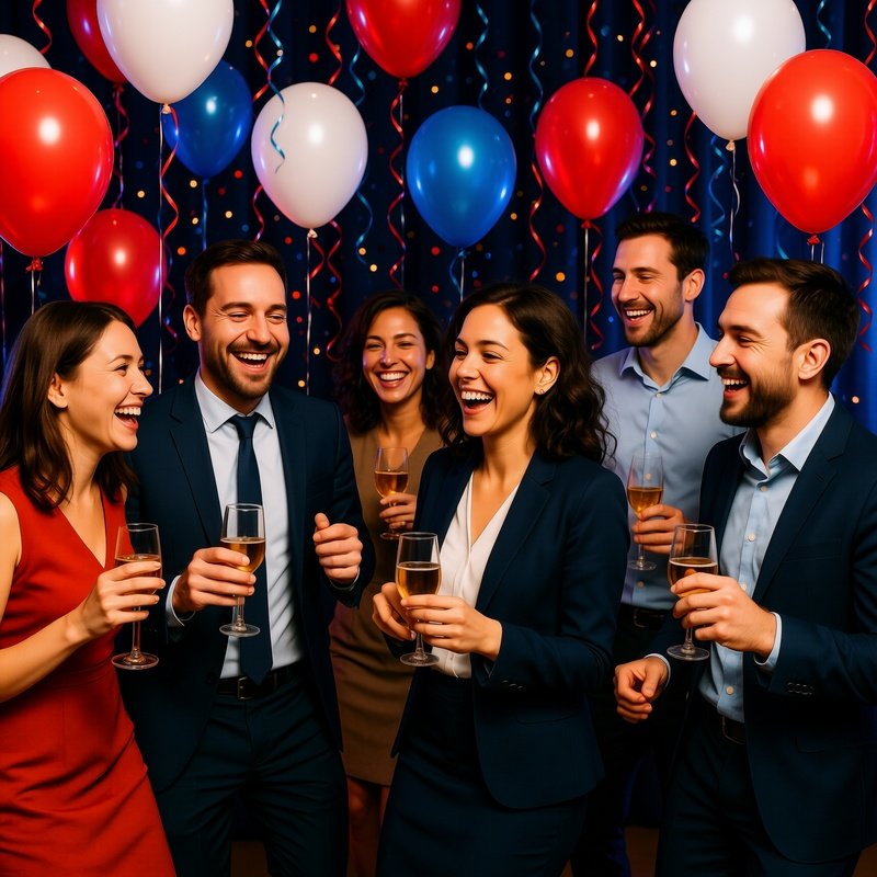 A Startup Founders Celebrating Success At A Party