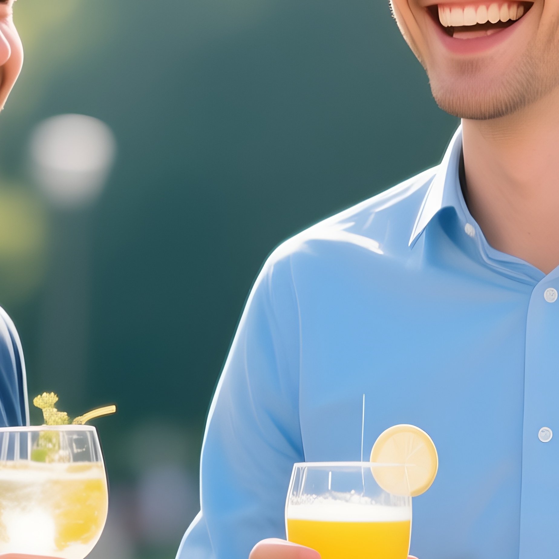 A Startup Founders Celebrating Success On A Sunny Day - Full Resolution Quality Preview