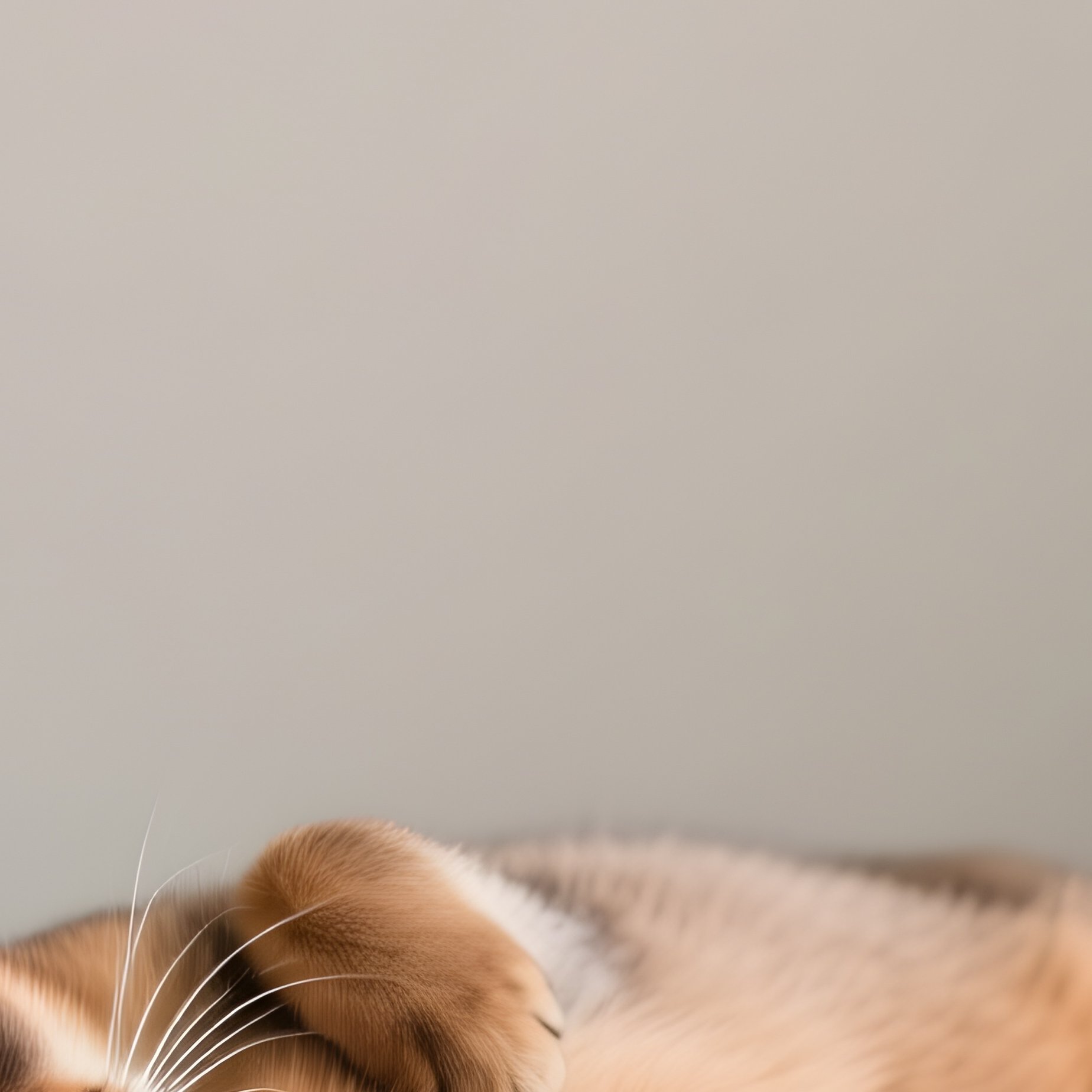 A Still Life Of A Somali Cat Laying With Paws Raised - Full Resolution Quality Preview