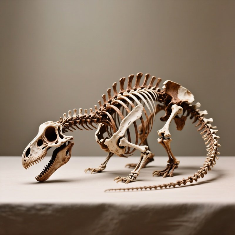 A Still Life Of An Edmontosaurus Fossil