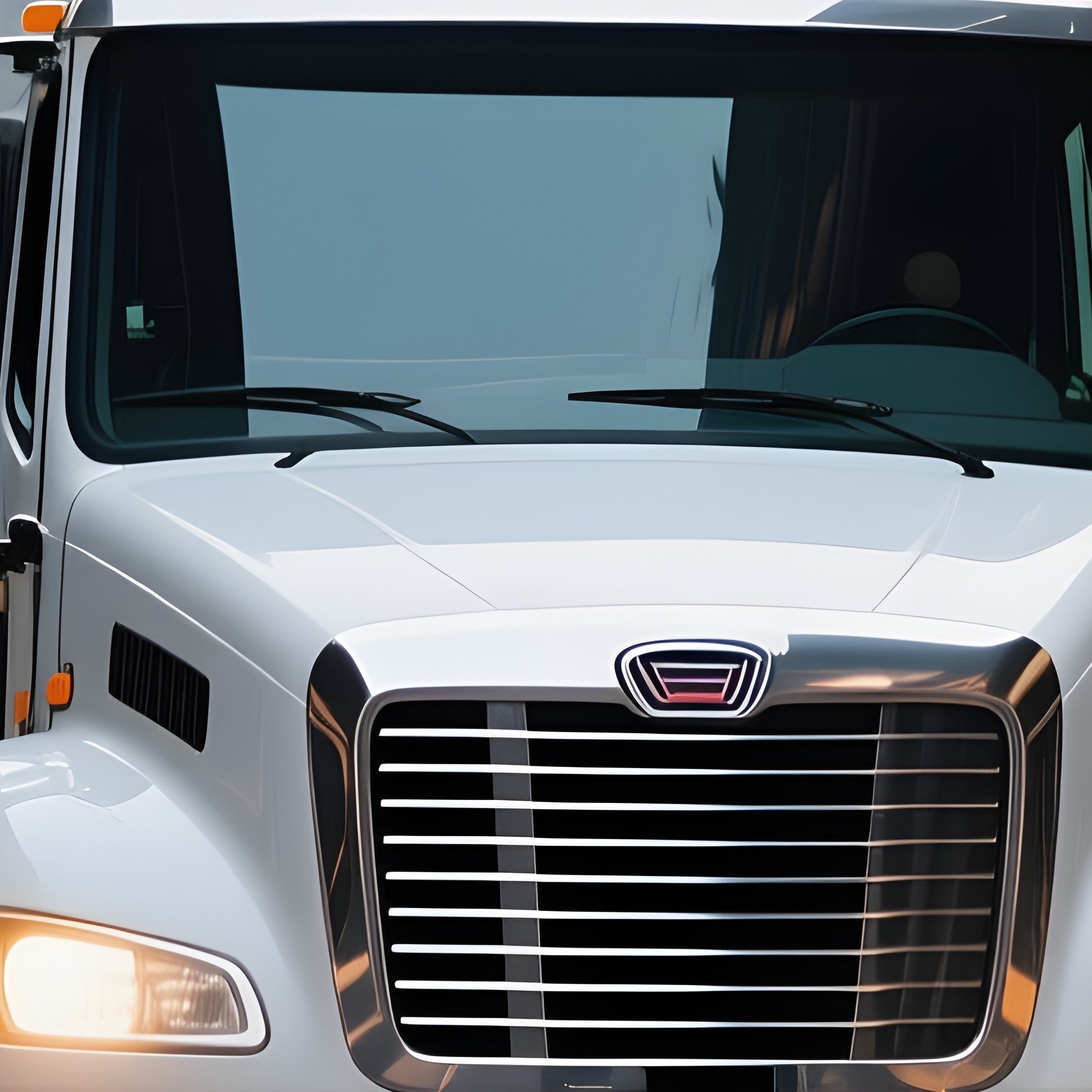 A Street Sweeping Truck Cleaning An Early Morning Downtown Street - Full Resolution Quality Preview