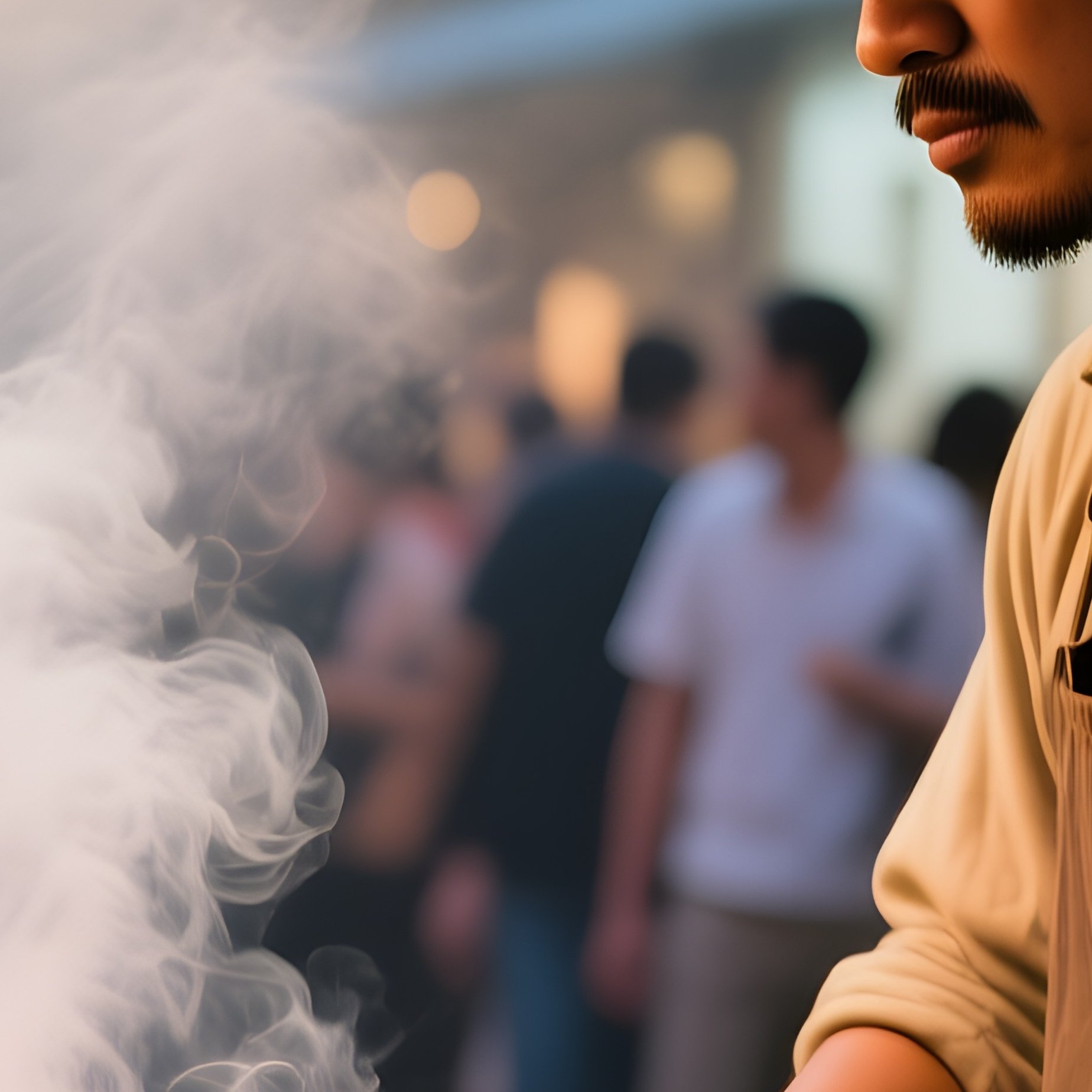 A Street Vendor Wearing A Wide‑Brimmed Canvas Hat Sells Sizzling Kebabs From A Portable Grill Under - Full Resolution Quality Preview