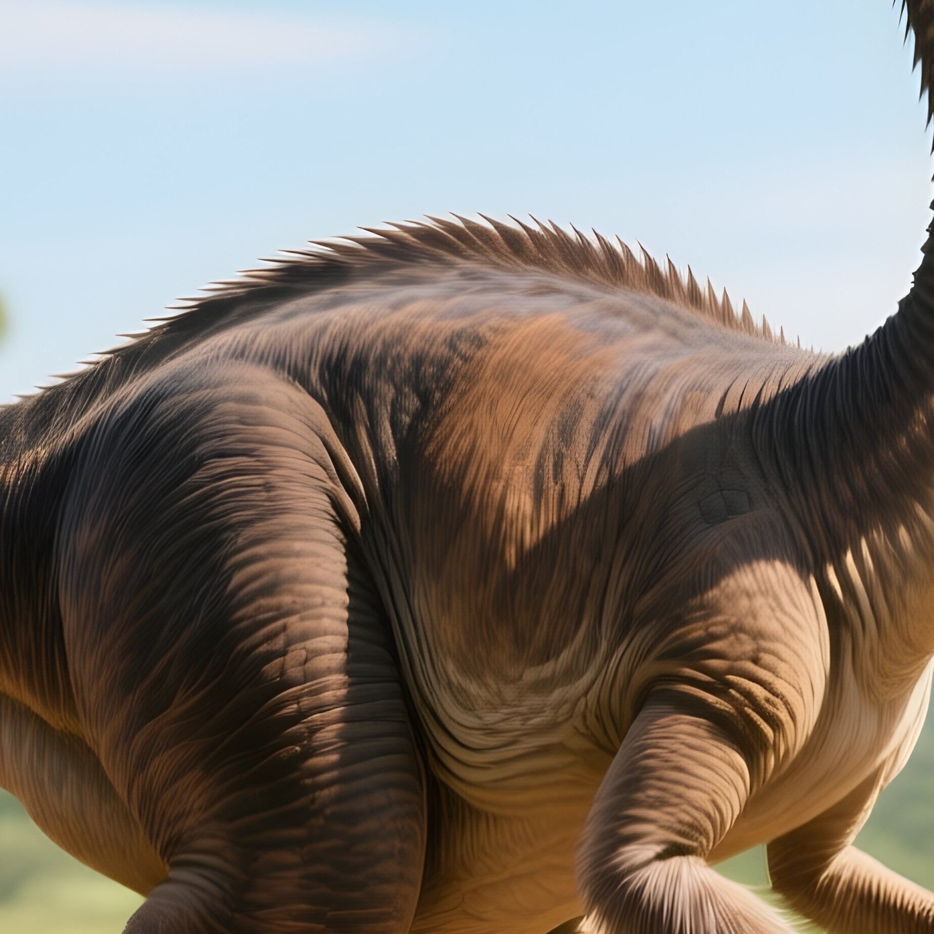 A Struthiomimus Dinosaur In A Prehistoric Savanna - Full Resolution Quality Preview