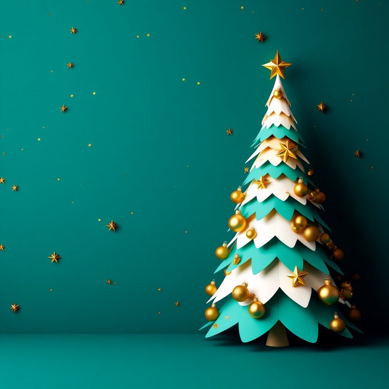 A Stylized Christmas Tree Christmas Holiday