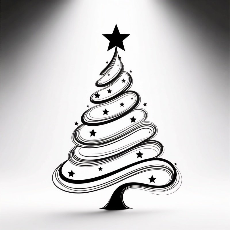 A Stylized Christmas Tree Christmas Tree