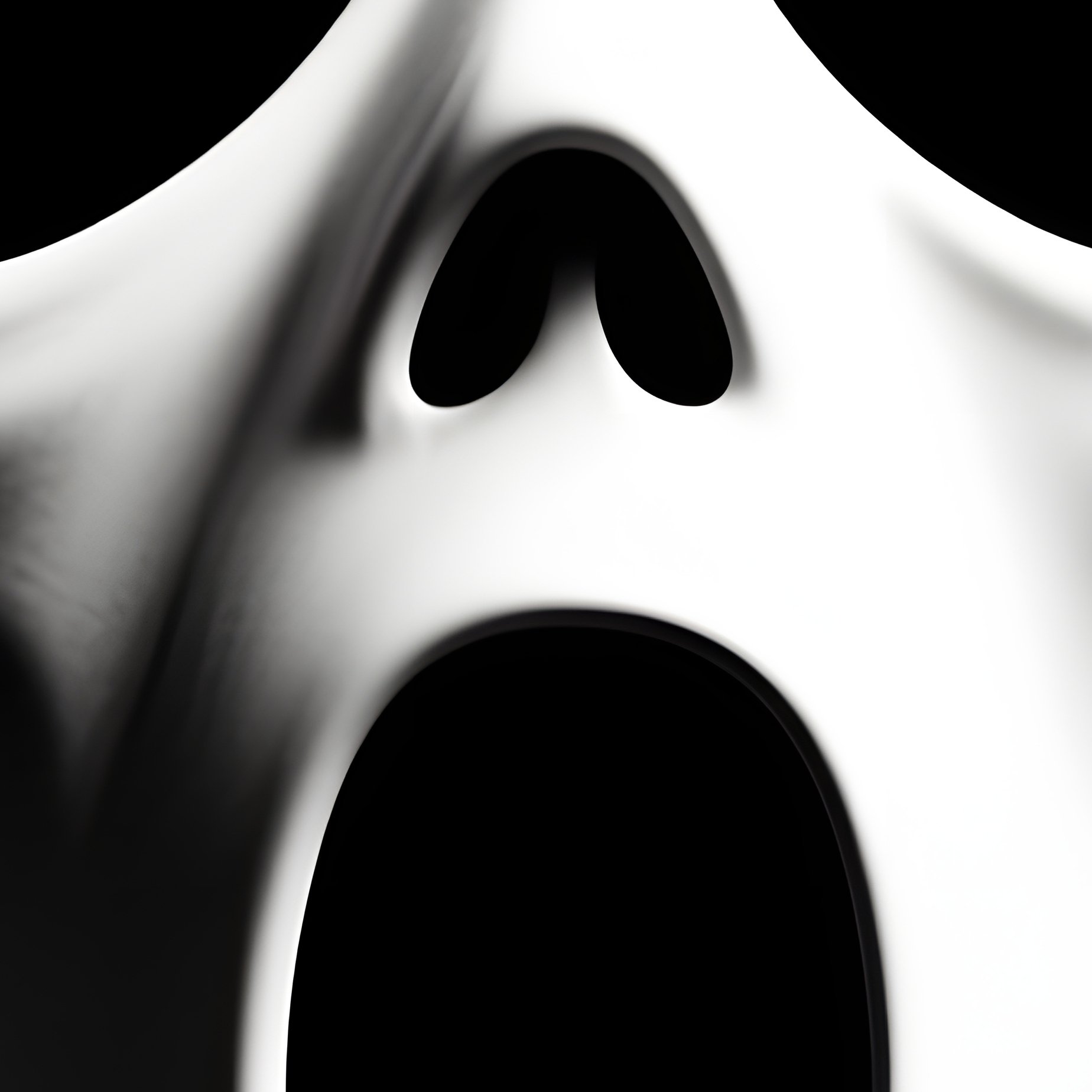 A Stylized Ghost Face Mask Ghost Mask - Full Resolution Quality Preview