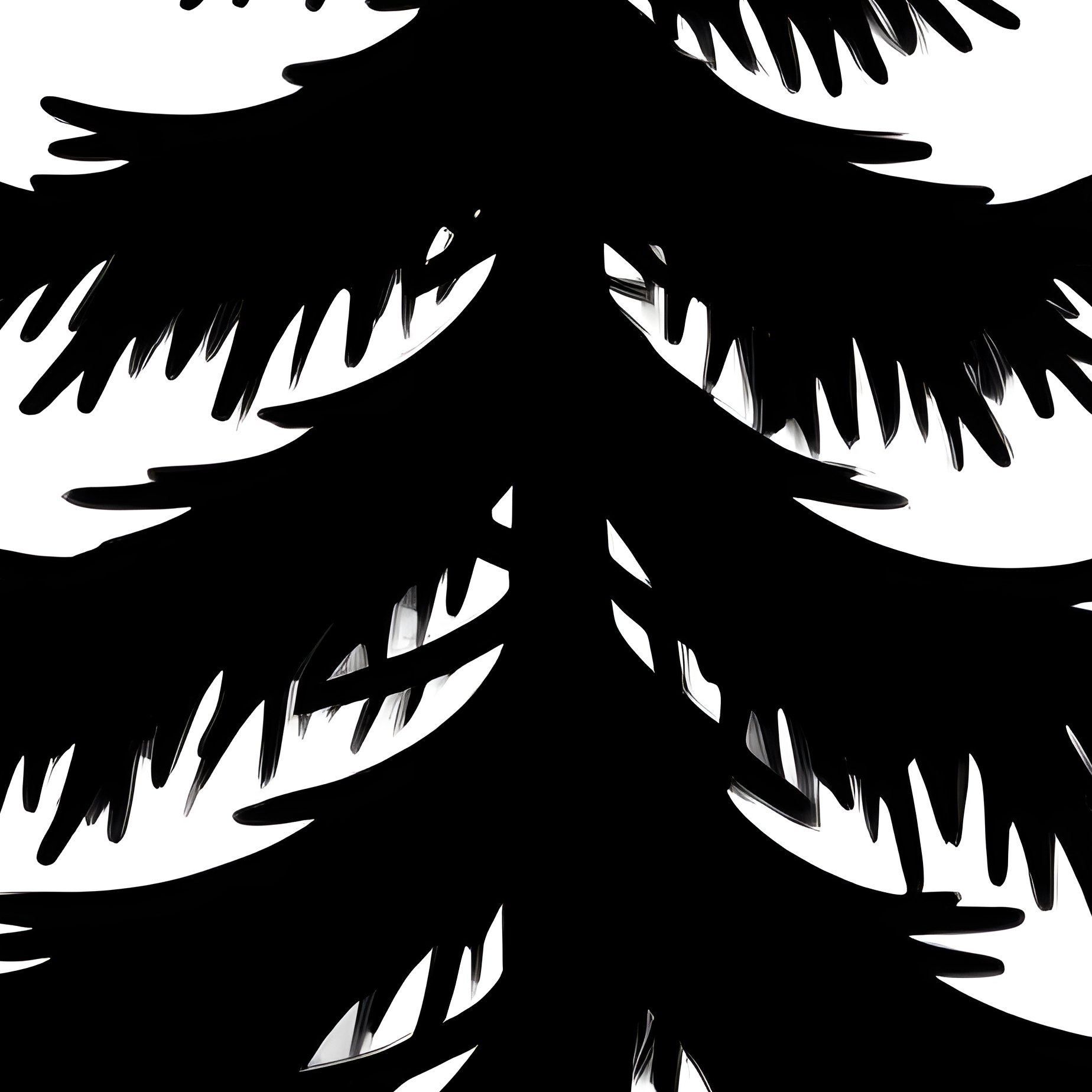 A Stylized Pine Tree Silhouette Pine Tree Silhouette - Full Resolution Quality Preview