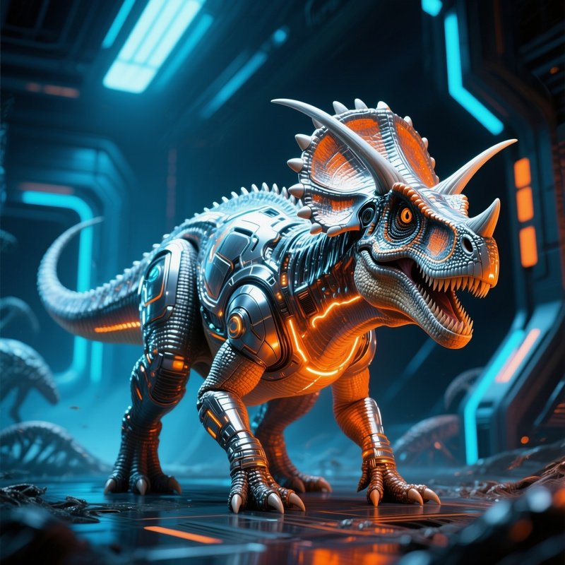 A Styracosaurus In A Science Fiction Story