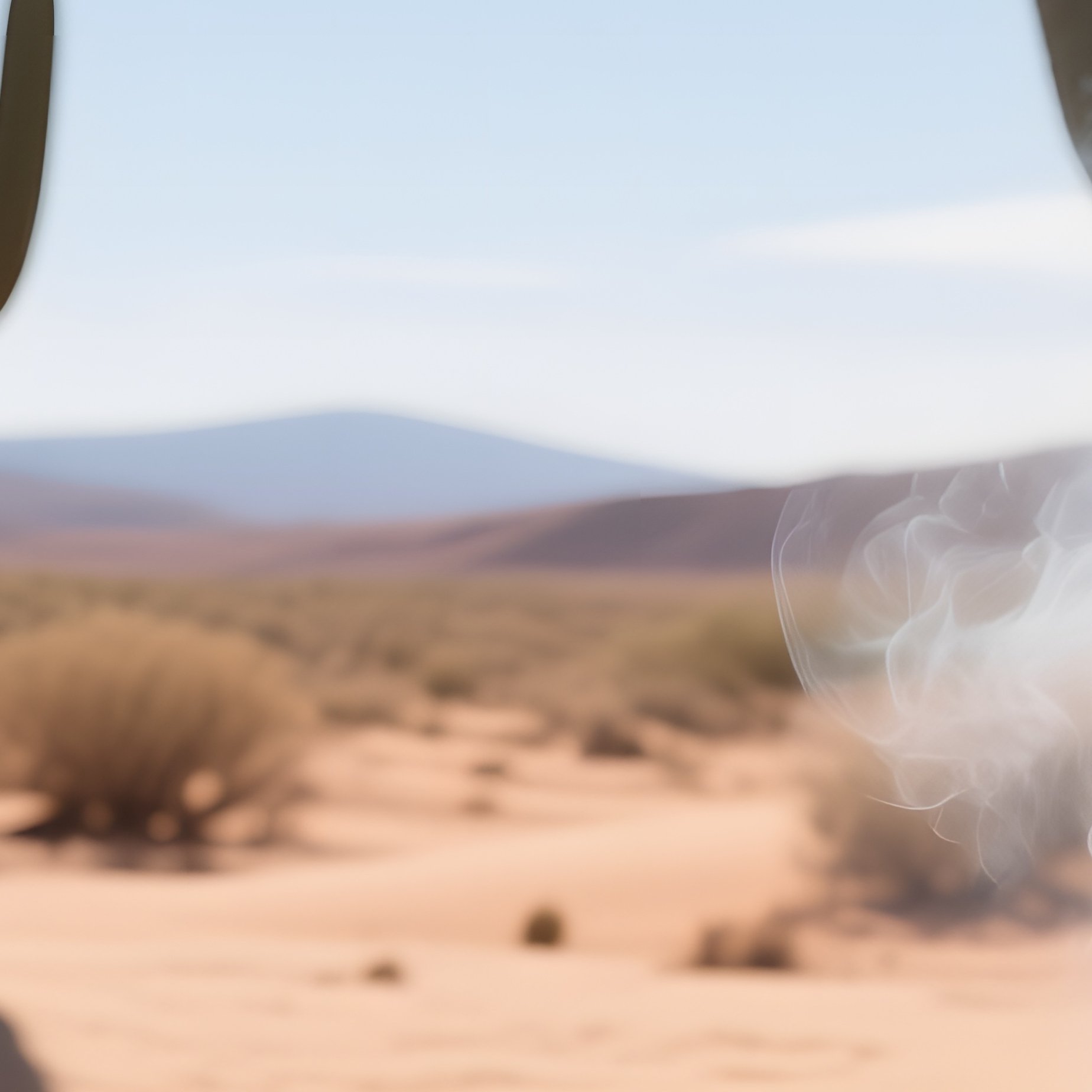 A Sun‑Drenched Desert Oasis At High Noon, Towering Saguaro Cacti Silhouetted Against A Clear Sky, A - Full Resolution Quality Preview
