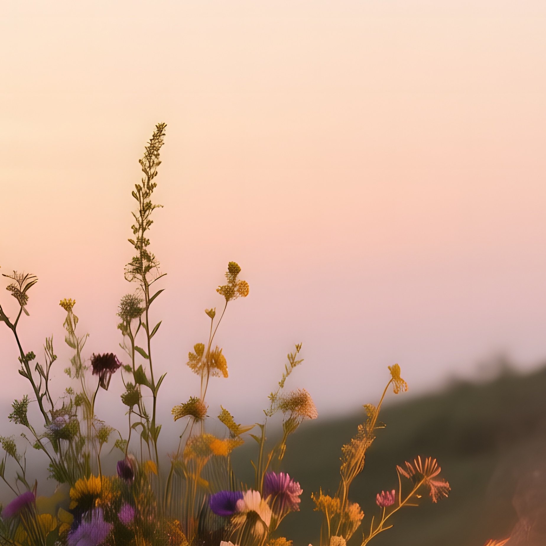A Sunrise Savanna Altar On A Grassy Knoll, Acacia Tree Silhouette, A Clay Pot Filled With - Full Resolution Quality Preview