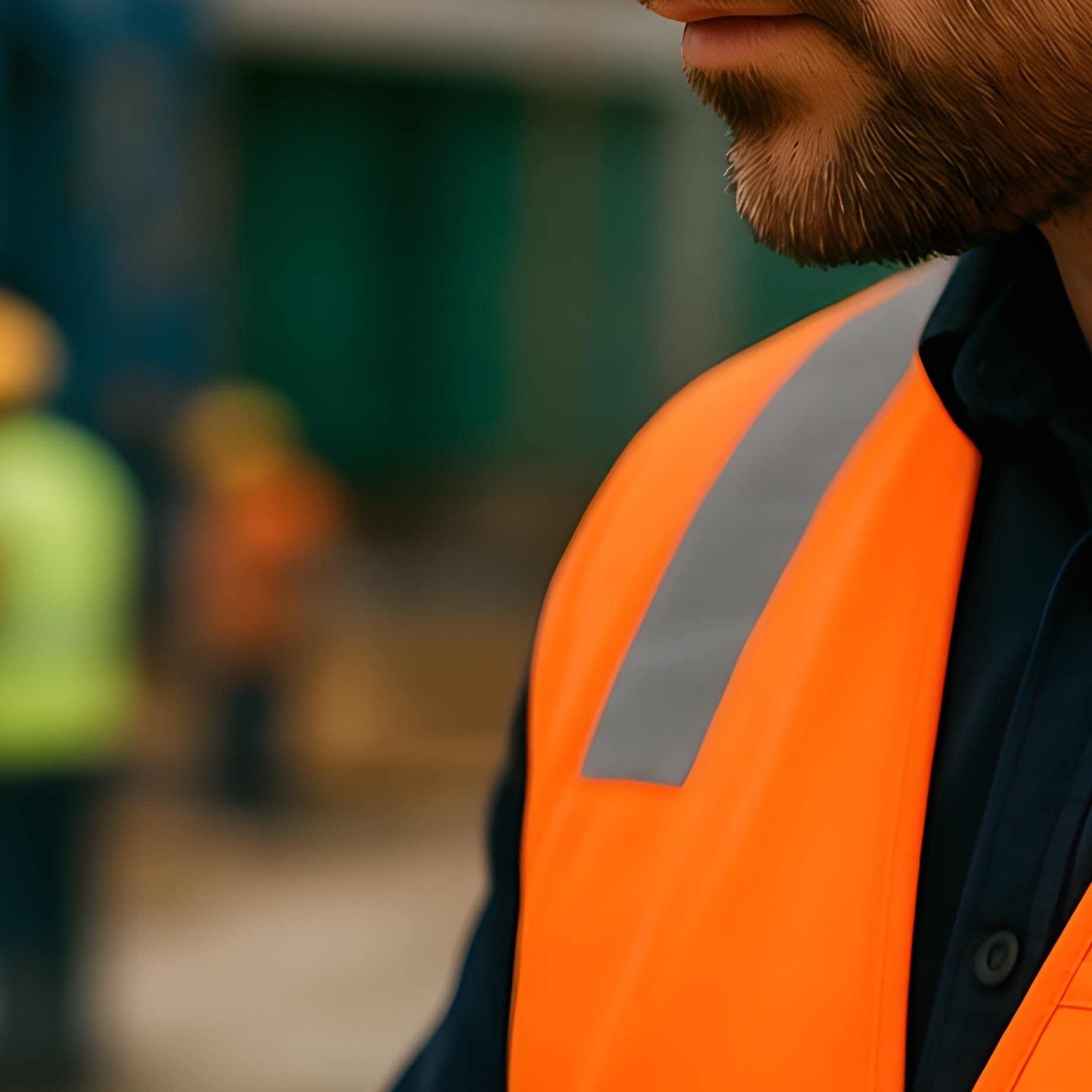 A Supervisor Checking Site Safety With A Checklist - Full Resolution Quality Preview
