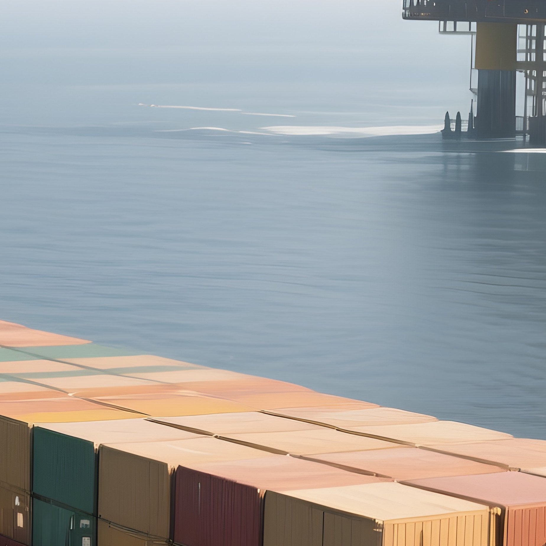 A Supply Ship Approaching A Distant Offshore Platform - Full Resolution Quality Preview