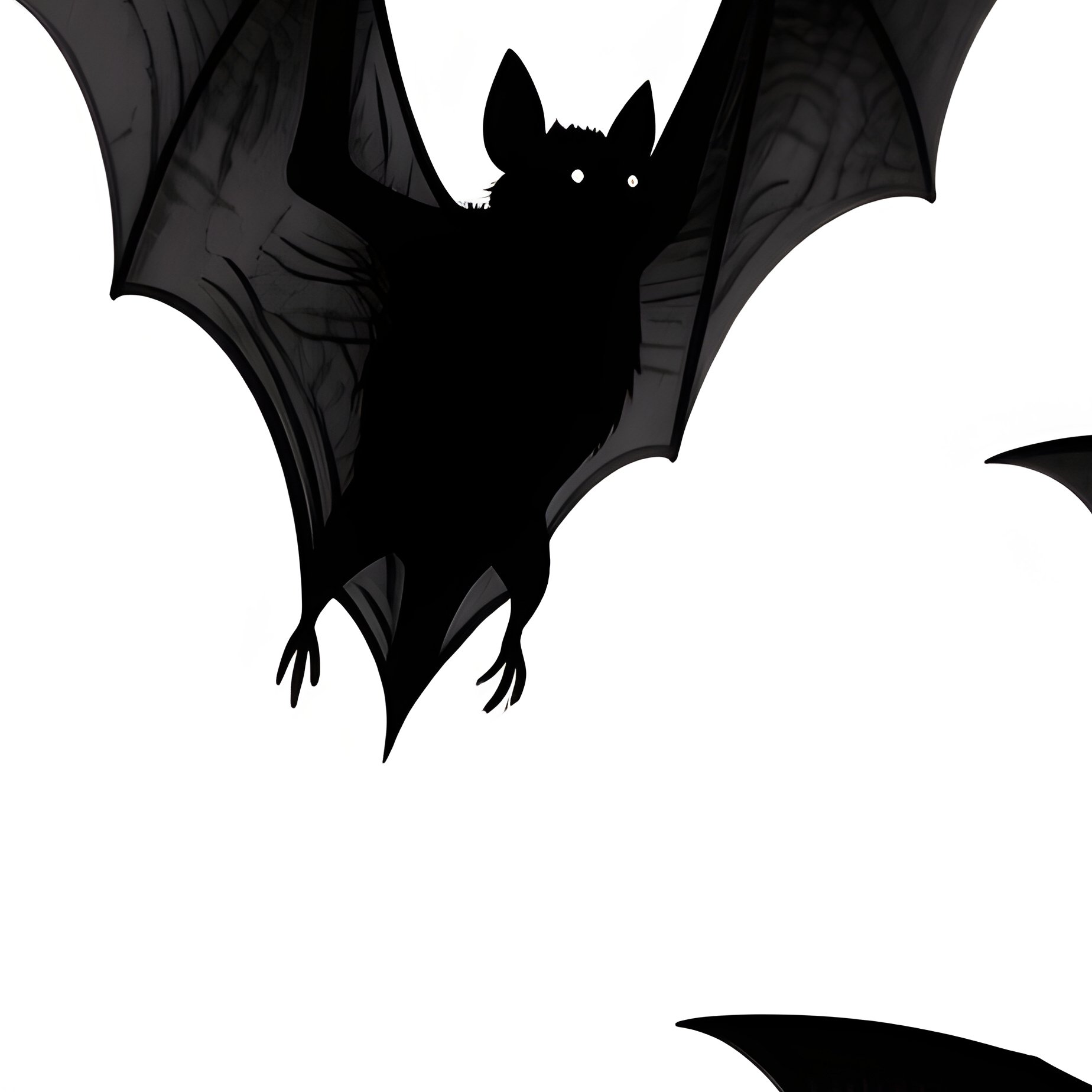 A Swarm Of Bats In Flight Bats Silhouette - Full Resolution Quality Preview