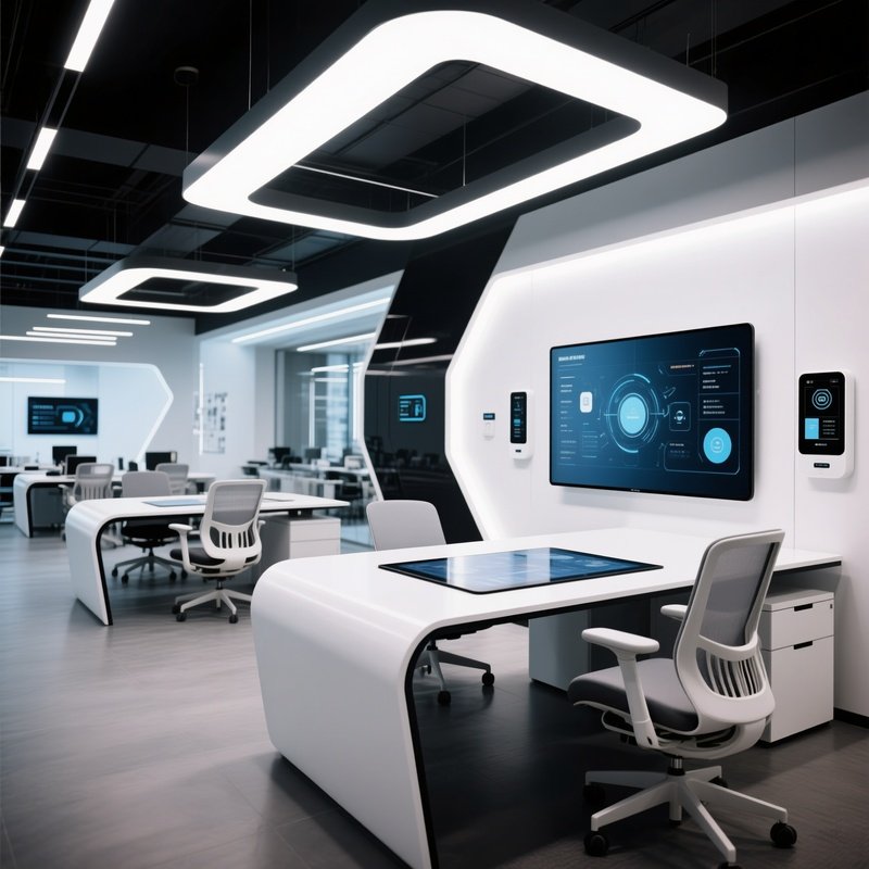 A Tech Driven Modern Co Working Office Interior