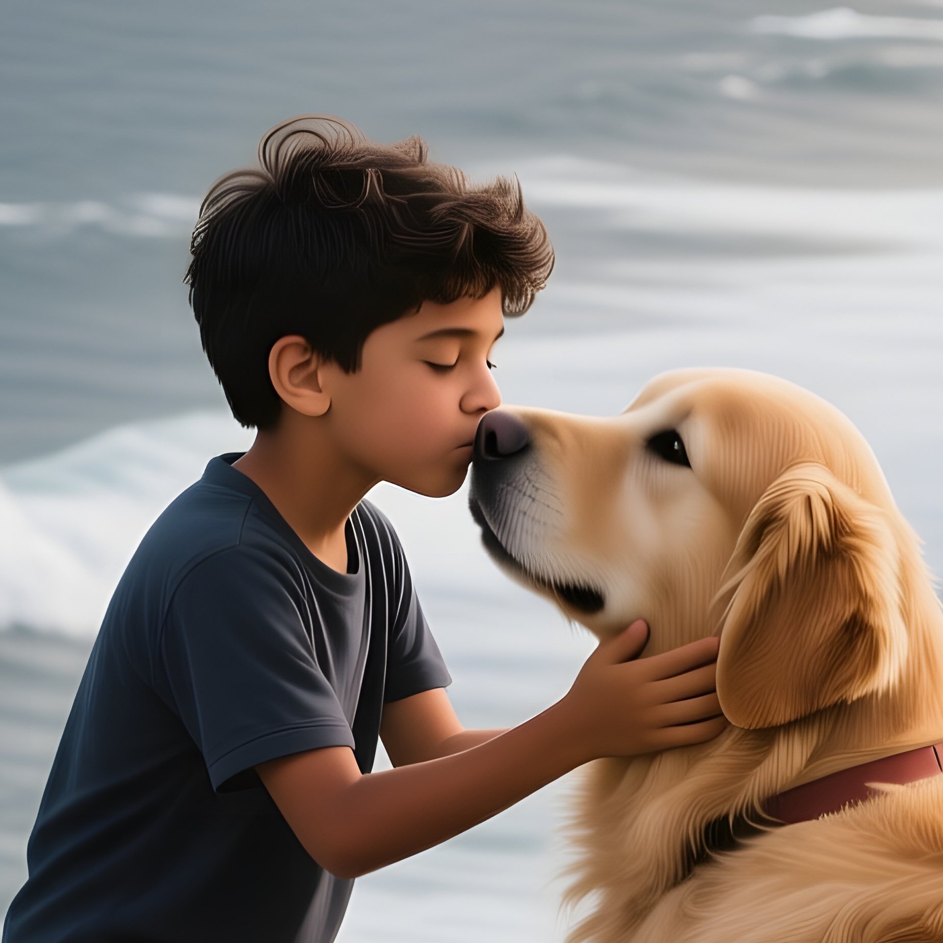 A Teenage Boy Of Mixed Latino‑Caucasian Heritage Standing At The Edge Of A Cliff Overlooking The - Full Resolution Quality Preview