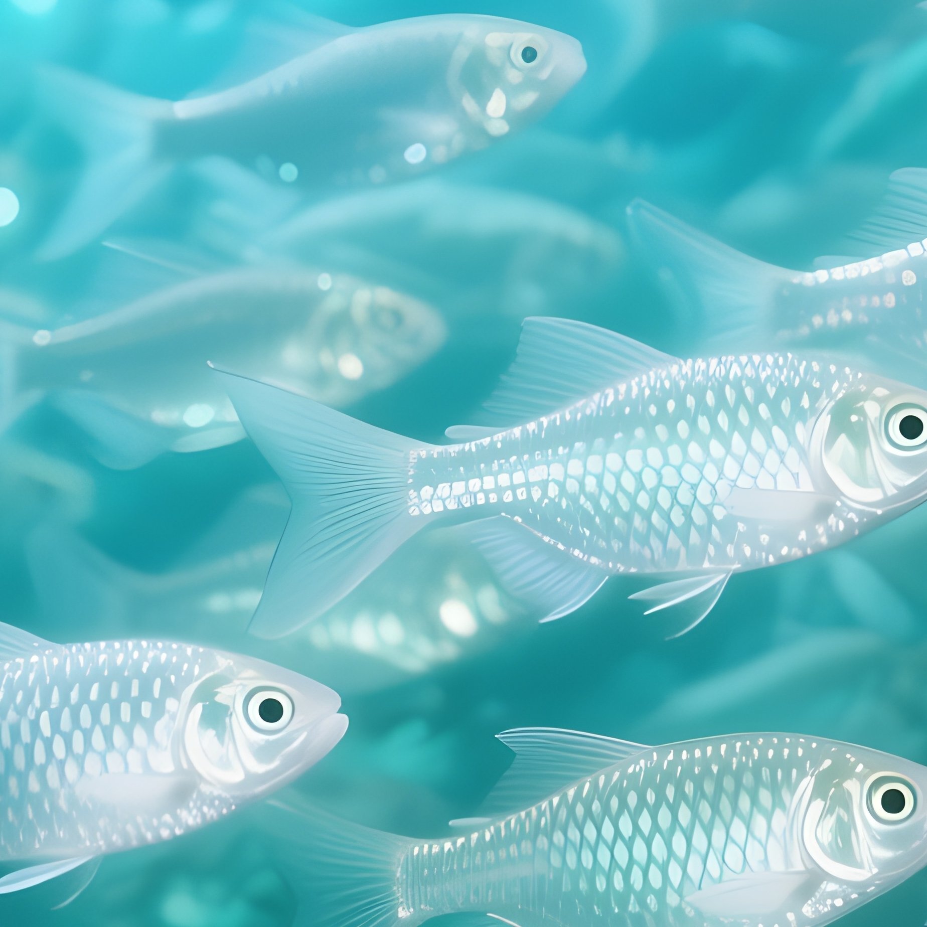 A Tight Shimmering School Of Tetras - Full Resolution Quality Preview