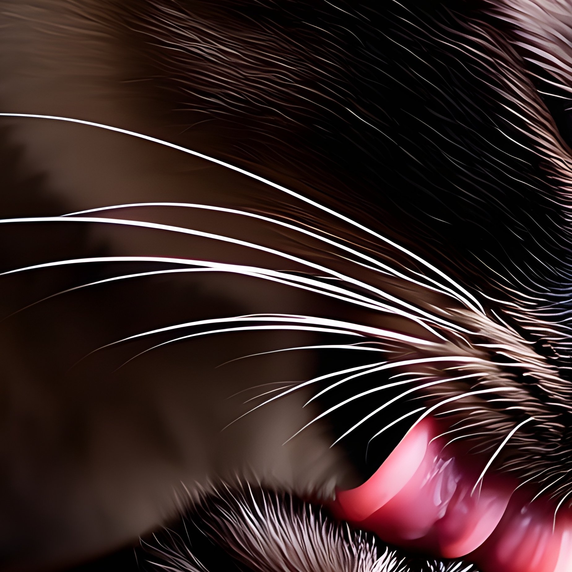 A Tonkinese Cat Licking Paw And Wiping Face - Full Resolution Quality Preview