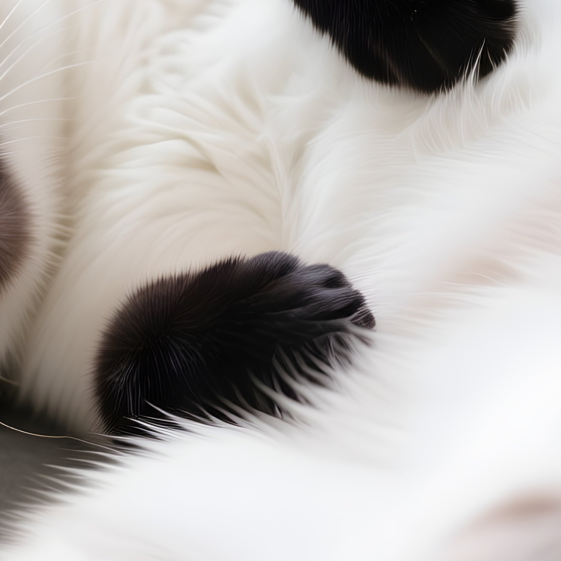 A Tonkinese Cat Sleeping On Its Back With Belly Exposed - Full Resolution Quality Preview