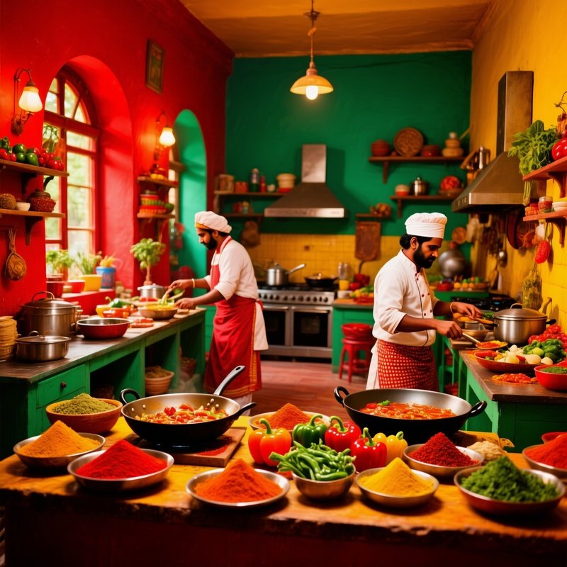 A Traditional Indian Kitchen