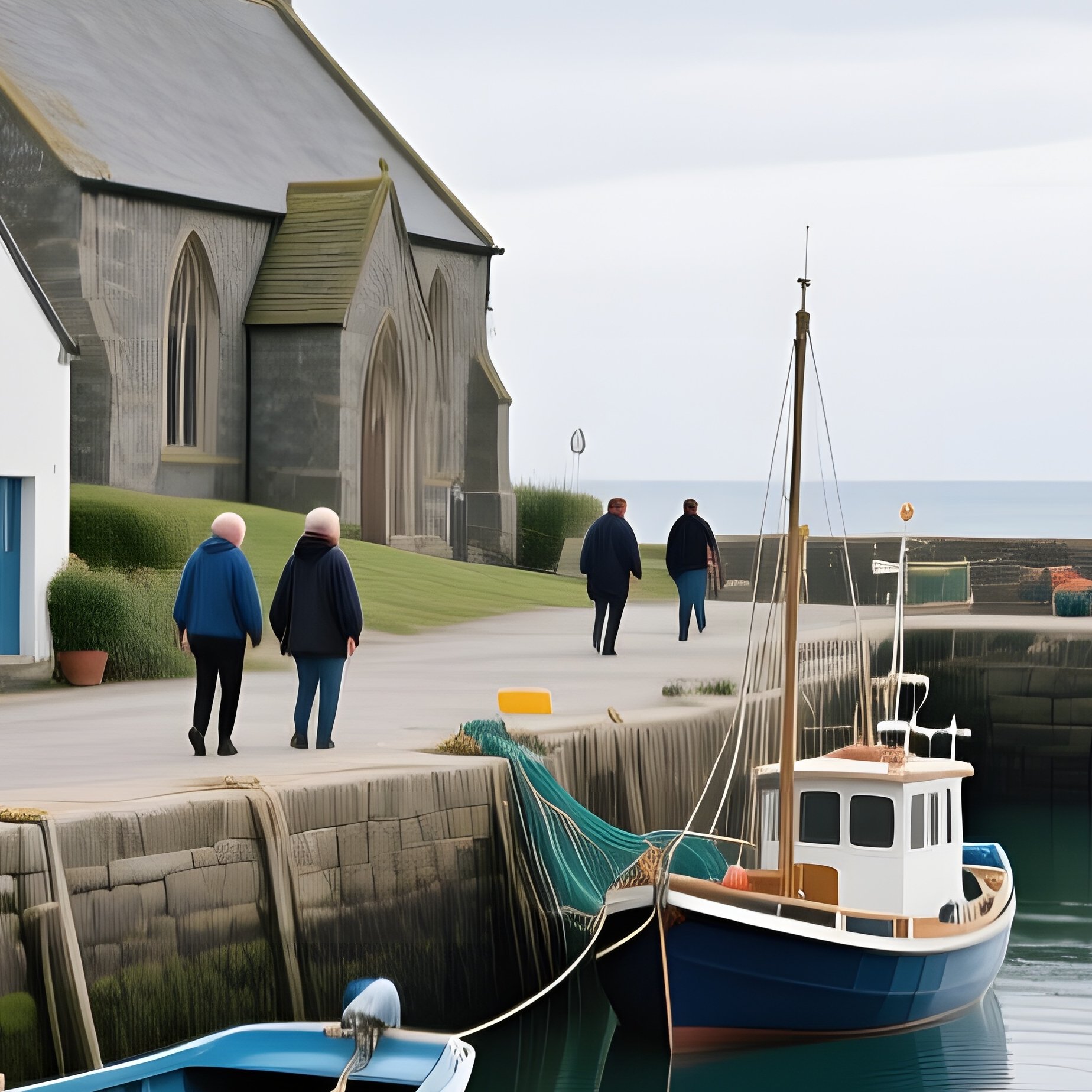 A Traditional Irish Coastal Village - Full Resolution Quality Preview