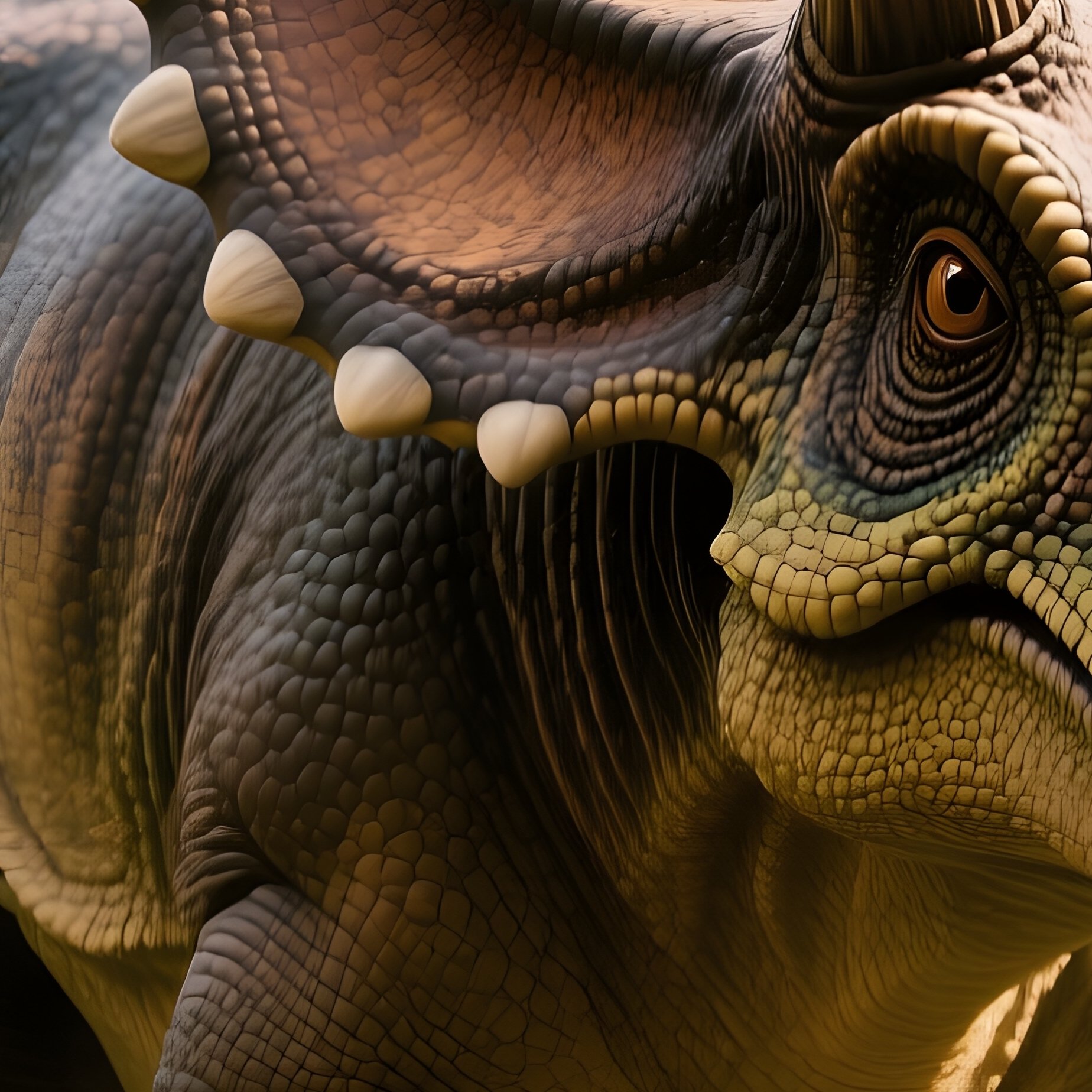 A Triceratops In A Prehistoric Savanna Scene - Full Resolution Quality Preview
